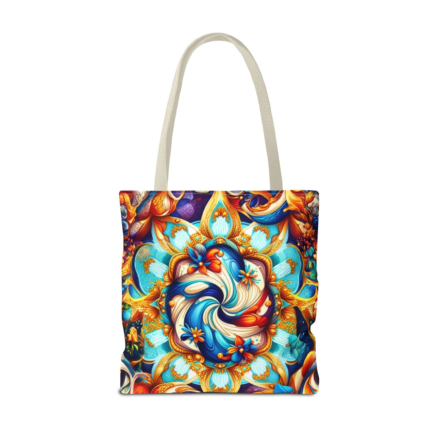 Vibrant Floral Tote Bag – Stylish Reusable Shopping Bag, Boho Beach Tote, Eco-Friendly Gift, Art-Inspired Carry-All