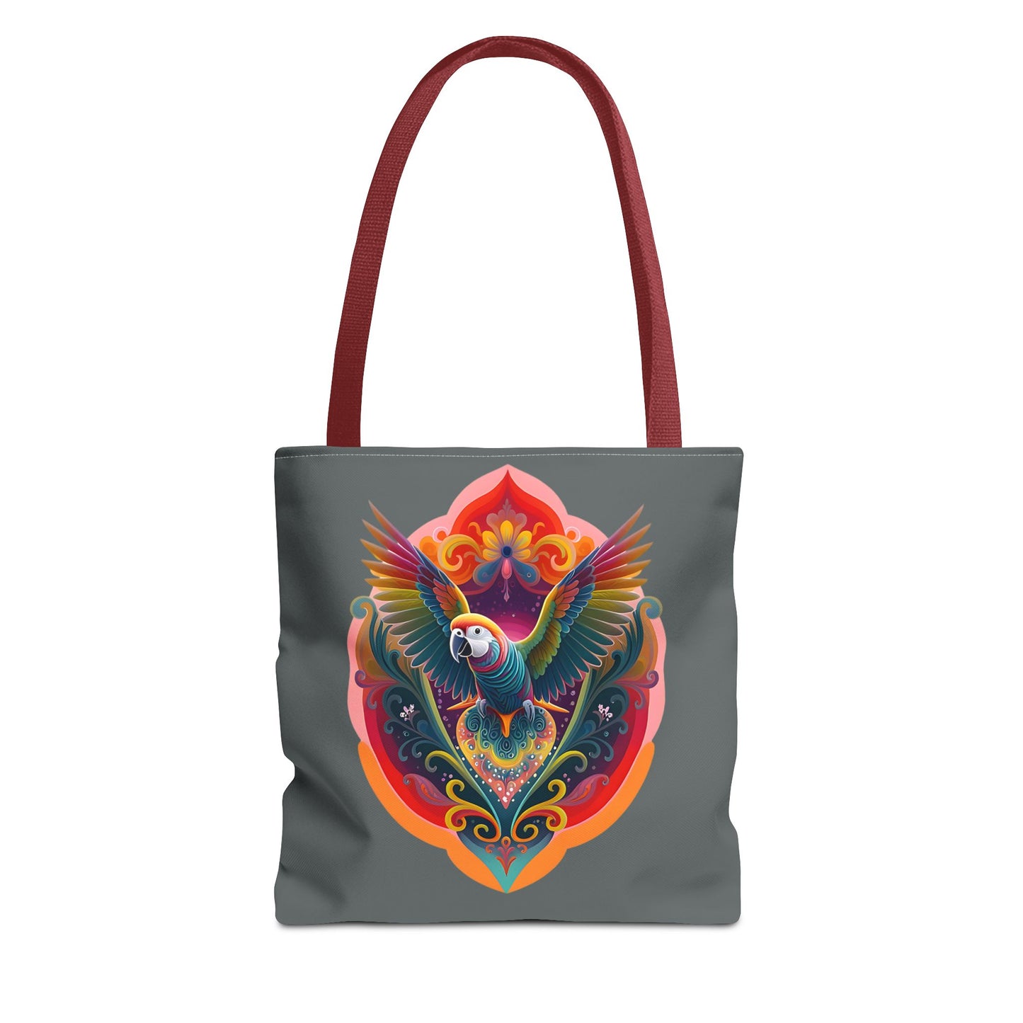 Colorful Parrot Tote Bag | Eco-Friendly Shopping Bag, Beach Tote, Art Print Bag, Gift for Bird Lovers, Fun Everyday Use
