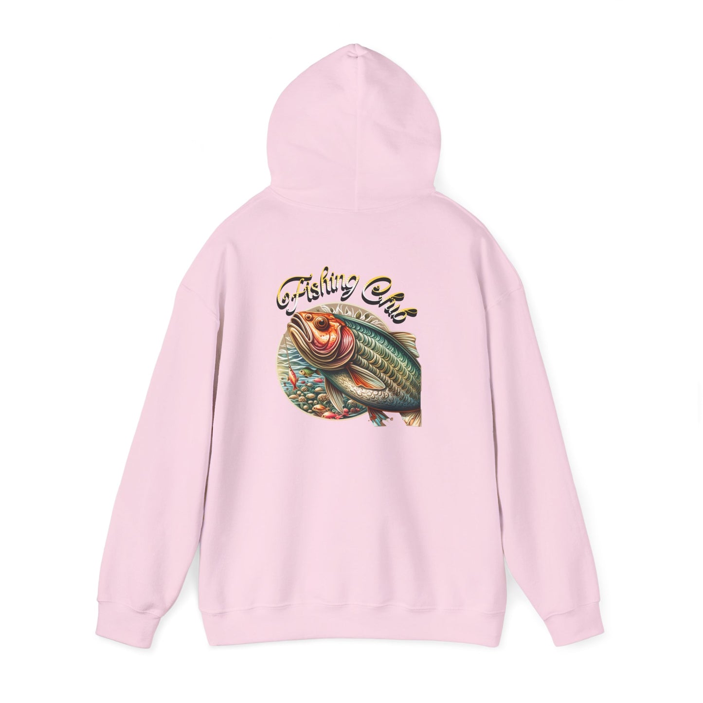 Fishing Club Hoodie, Unisex Heavy Blend Sweatshirt, Cool Fishing Gear, Outdoor Gift for Anglers, Casual Fishing Apparel