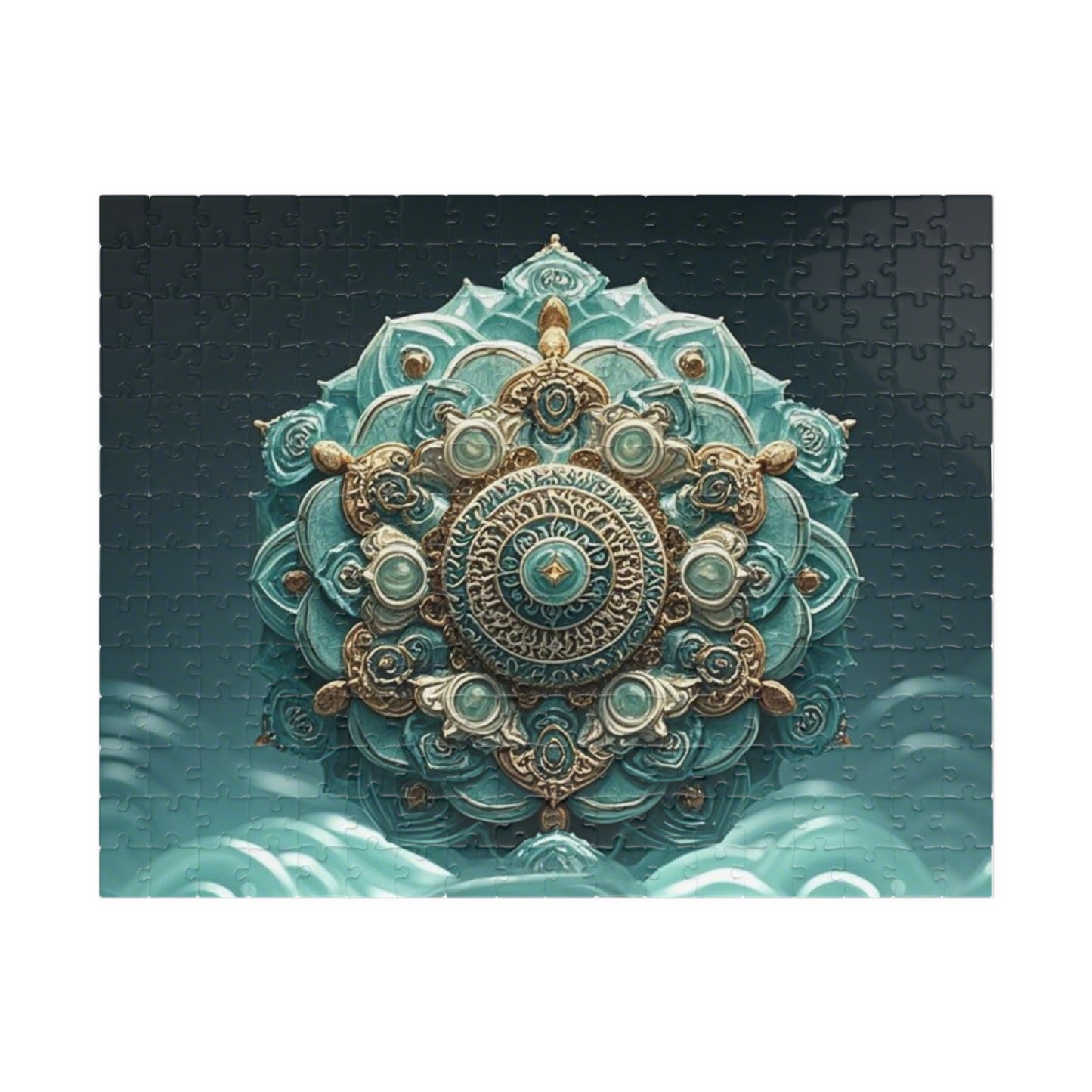 Intricate Mandala Puzzle - Unique 110, 252, 520, 1014-piece Jigsaw for Mindful Relaxation, Gift for Puzzle Lovers, Home Decor, Meditation