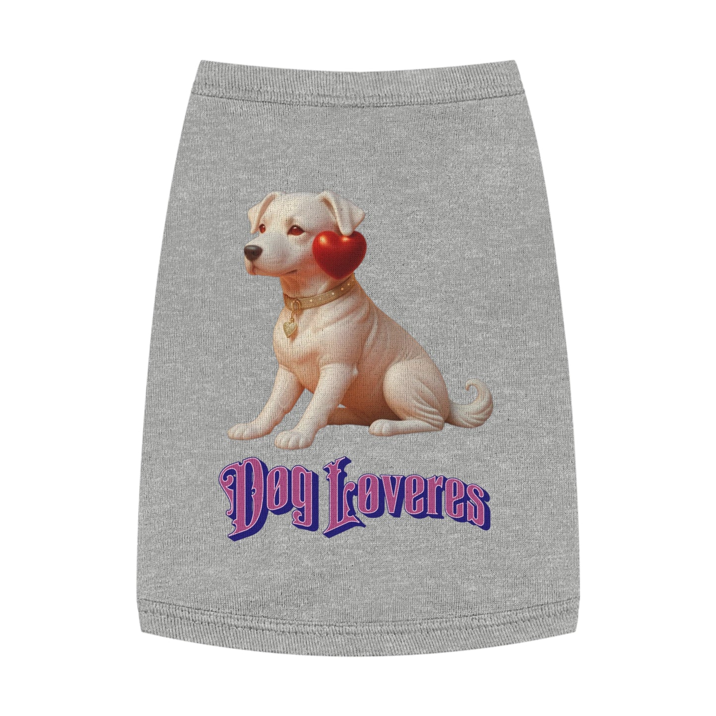 Cute Pet Tank Top for Dog Lovers, Dog Apparel, Valentine's Day Gift, Puppy Fashion, Pet Outfit, Dog Tank