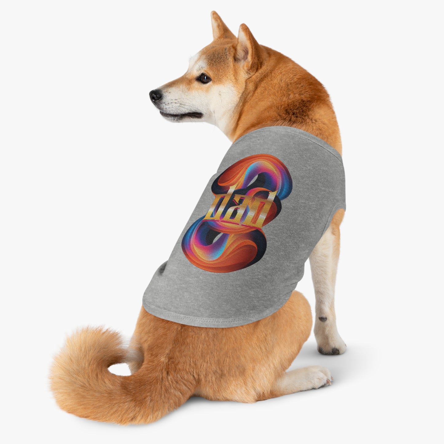 Vibrant Pet Tank Top with Colorful Design, Funny Pet Shirt, Dog Apparel, Cat Clothing, Pet Fashion, Summer Wear