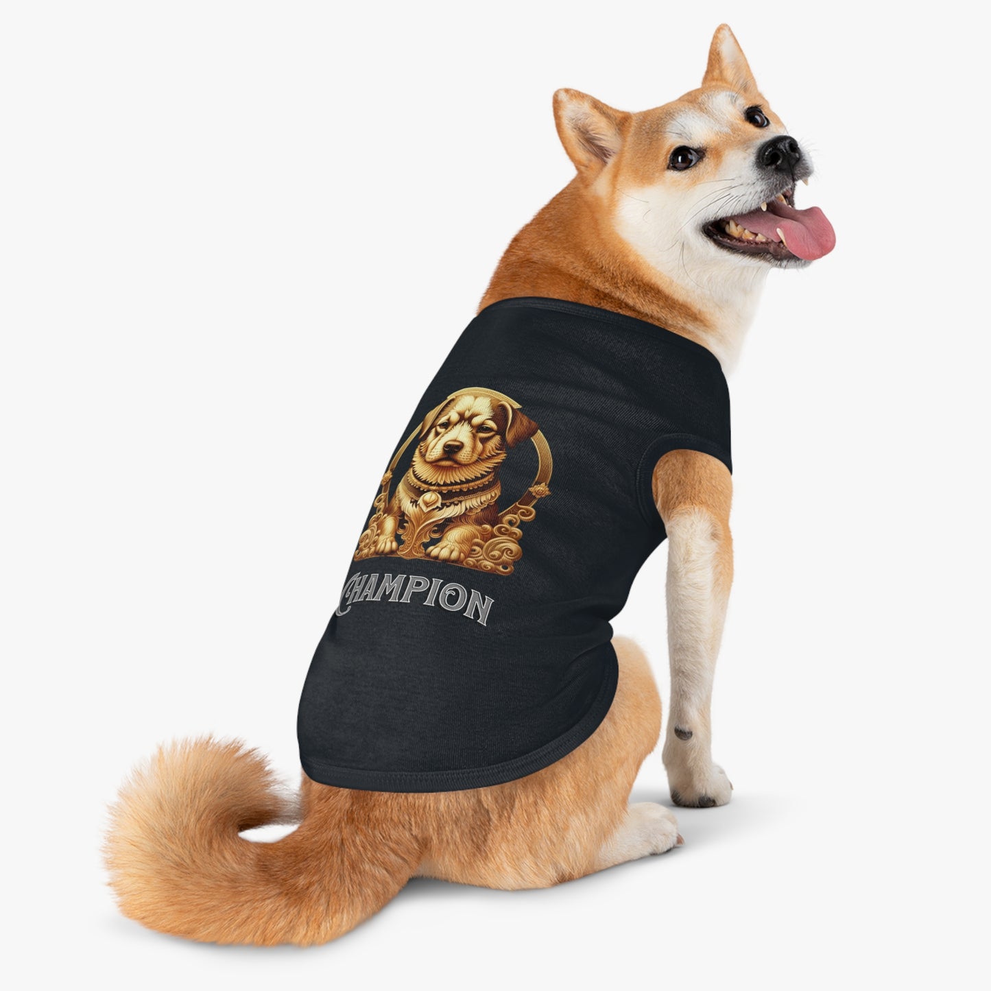 Champion Pet Tank Top for Dogs, Stylish Dog Apparel, Pet Summer Wear, Dog Costume, Gift for Dog Lovers