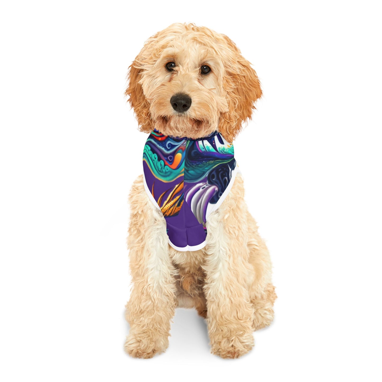 Vibrant Pet Hoodie - Stylish Dog Outfit, Colorful Hooded Jacket for Dogs, Pet Apparel for Fall, Unique Pet Clothing Gift, Cozy Pet Wear