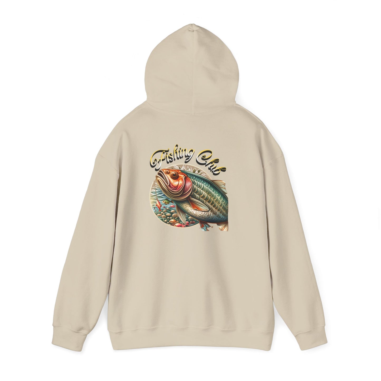 Fishing Club Hoodie, Unisex Heavy Blend Sweatshirt, Cool Fishing Gear, Outdoor Gift for Anglers, Casual Fishing Apparel