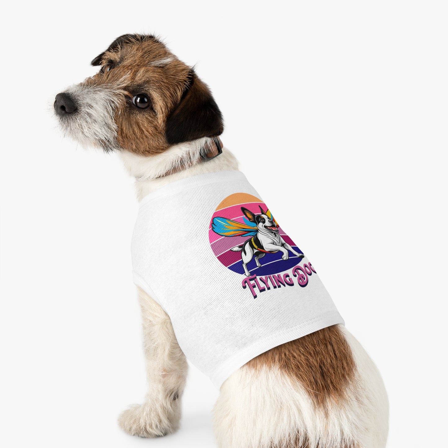 Fly High Pet Tank Top Dogs, Summer Dog Apparel, Cute Dog Shirt, Pet Gift for Dog Lovers, Perfect for Dog Parties