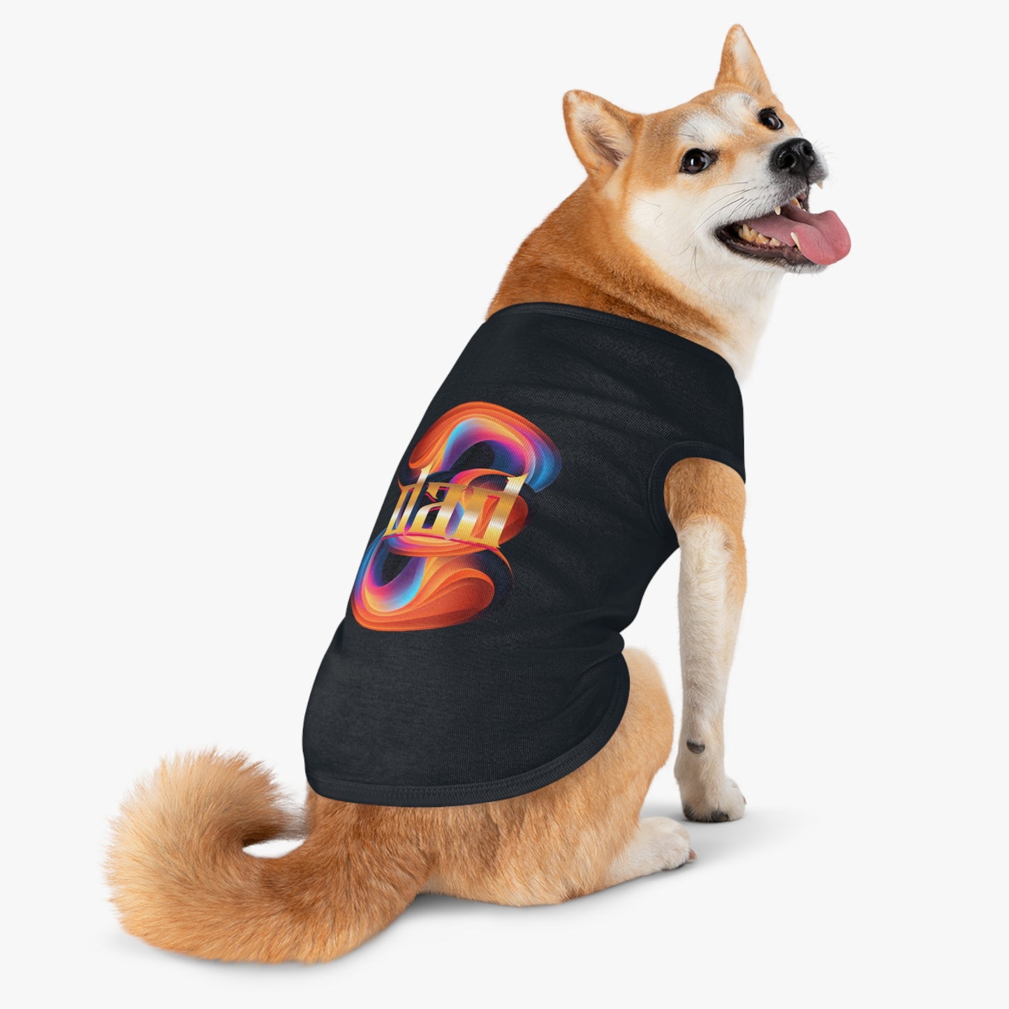 Vibrant Pet Tank Top with Colorful Design, Funny Pet Shirt, Dog Apparel, Cat Clothing, Pet Fashion, Summer Wear