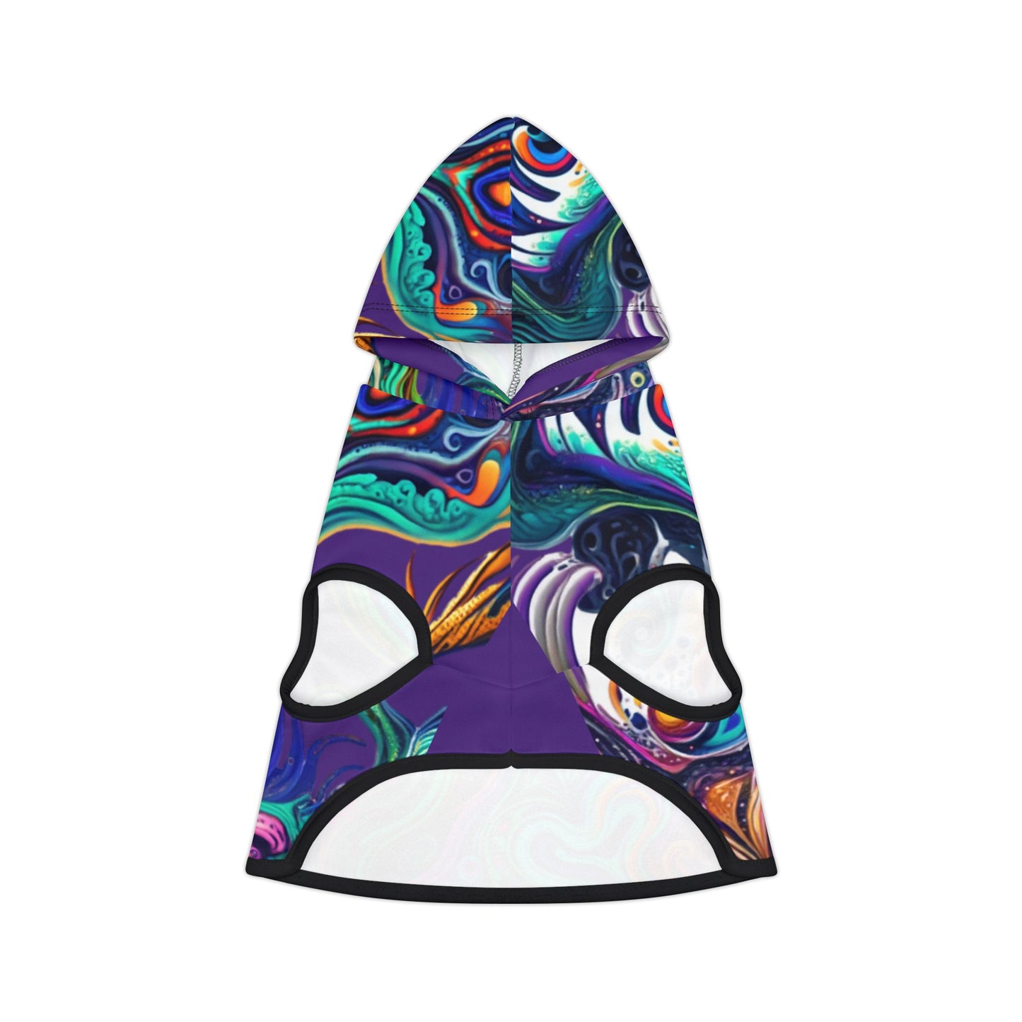 Vibrant Pet Hoodie - Stylish Dog Outfit, Colorful Hooded Jacket for Dogs, Pet Apparel for Fall, Unique Pet Clothing Gift, Cozy Pet Wear