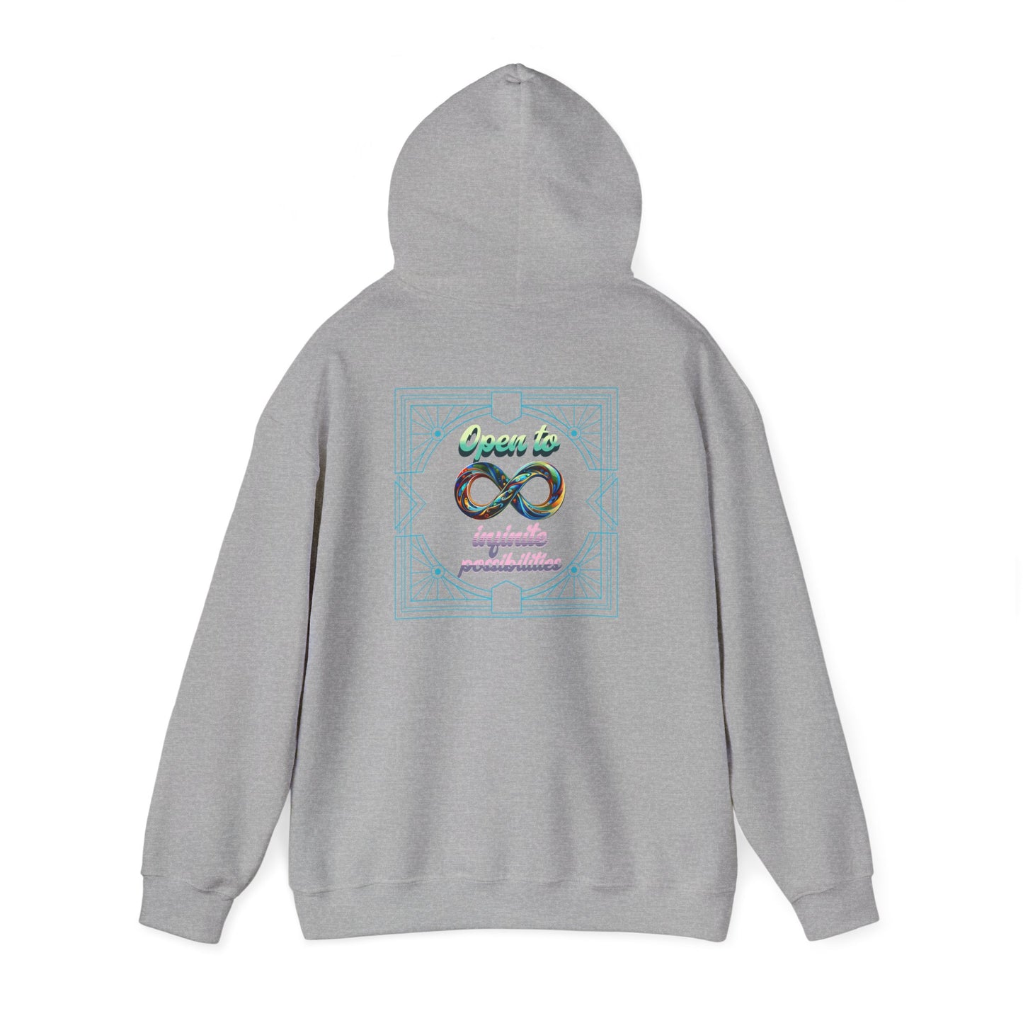 Infinite Possibilities Unisex Heavy Blend Hooded Sweatshirt, Cozy Hoodie, Gift for Her/Him, Casual Wear, Inspirational Sweatshirt