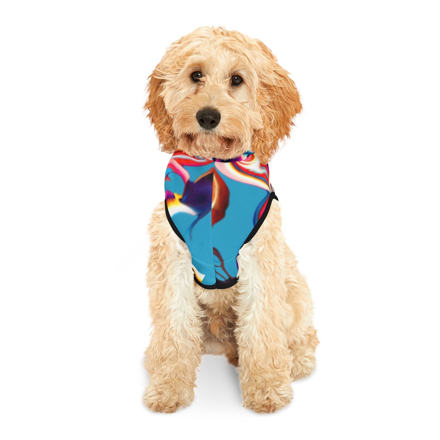 Colorful Swirl Pet Hoodie | Cozy Dog Apparel, Cute Pet Clothing, Stylish Pet Fashion, Unique Pet Gift, Colorful Pet Outfit