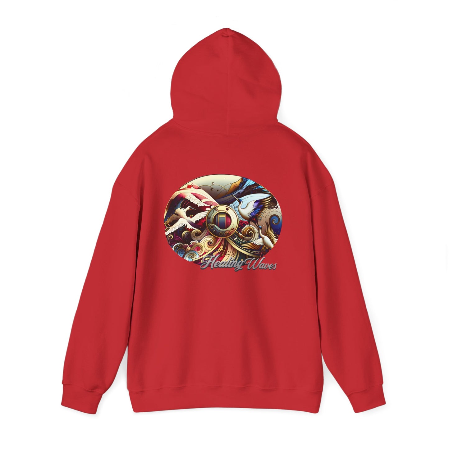 Artistic Unisex Heavy Blend Hoodie - Cozy Graphic Sweatshirt, Ideal for Casual Outfits, Unique Gifts, Streetwear Style, Comfortable Layering