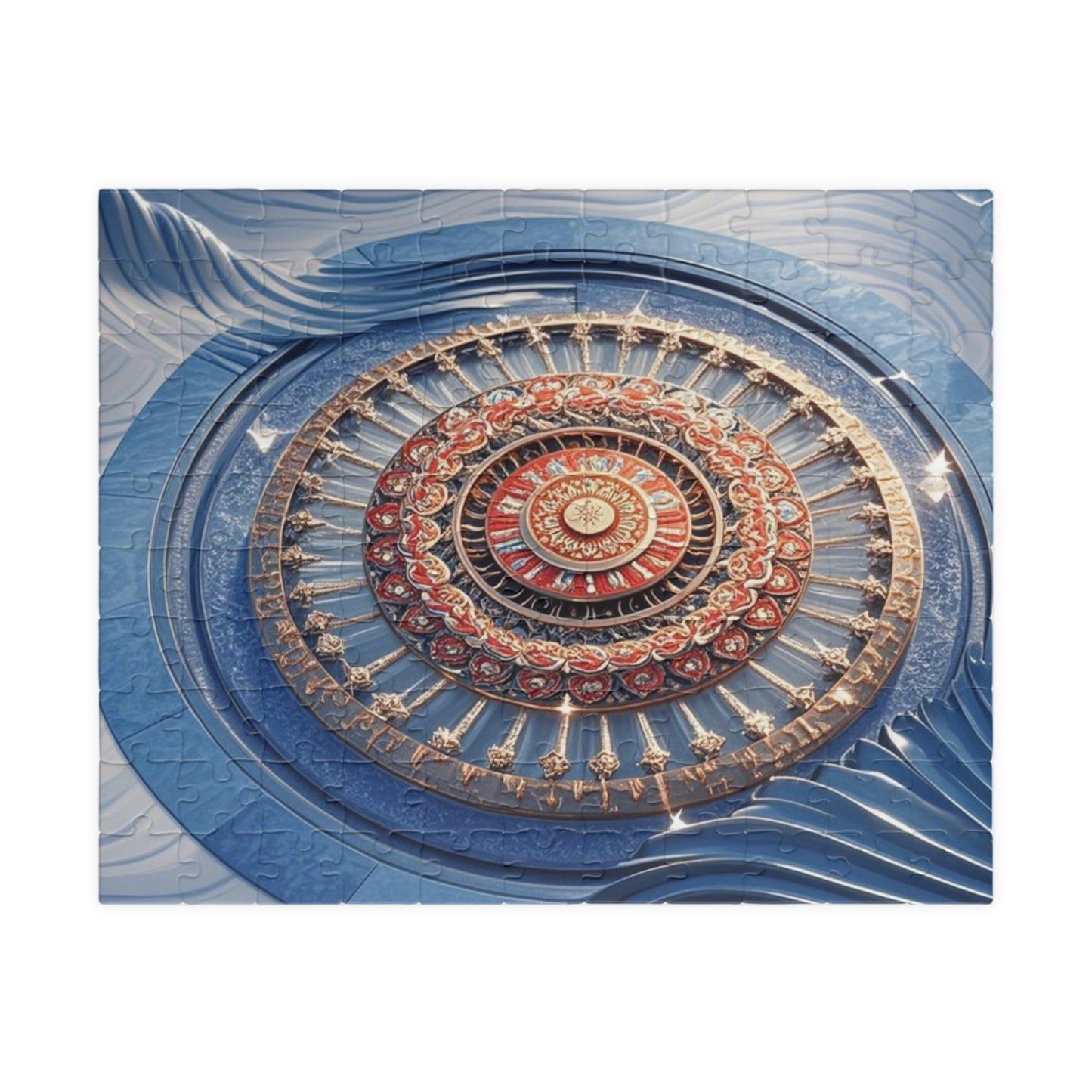 Intricate Mandala Puzzle - Mindful Fun, Home Decor, Gift for Puzzle Lovers, Family Activity, Meditation Aid