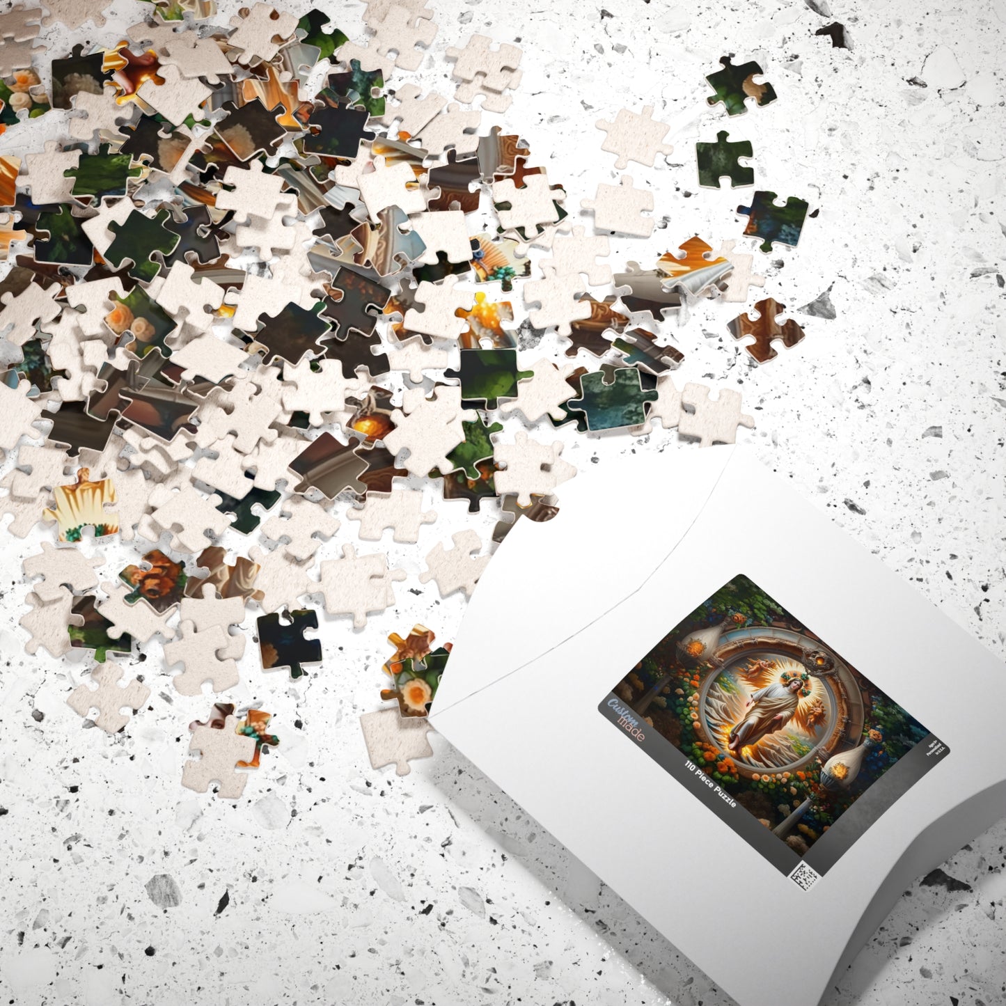 Spiritual Art Puzzle – 110, 252, 520, 1014-Pieces, Puzzle Gift, Meditation Decor, Mindfulness Activity, Unique Home Decor