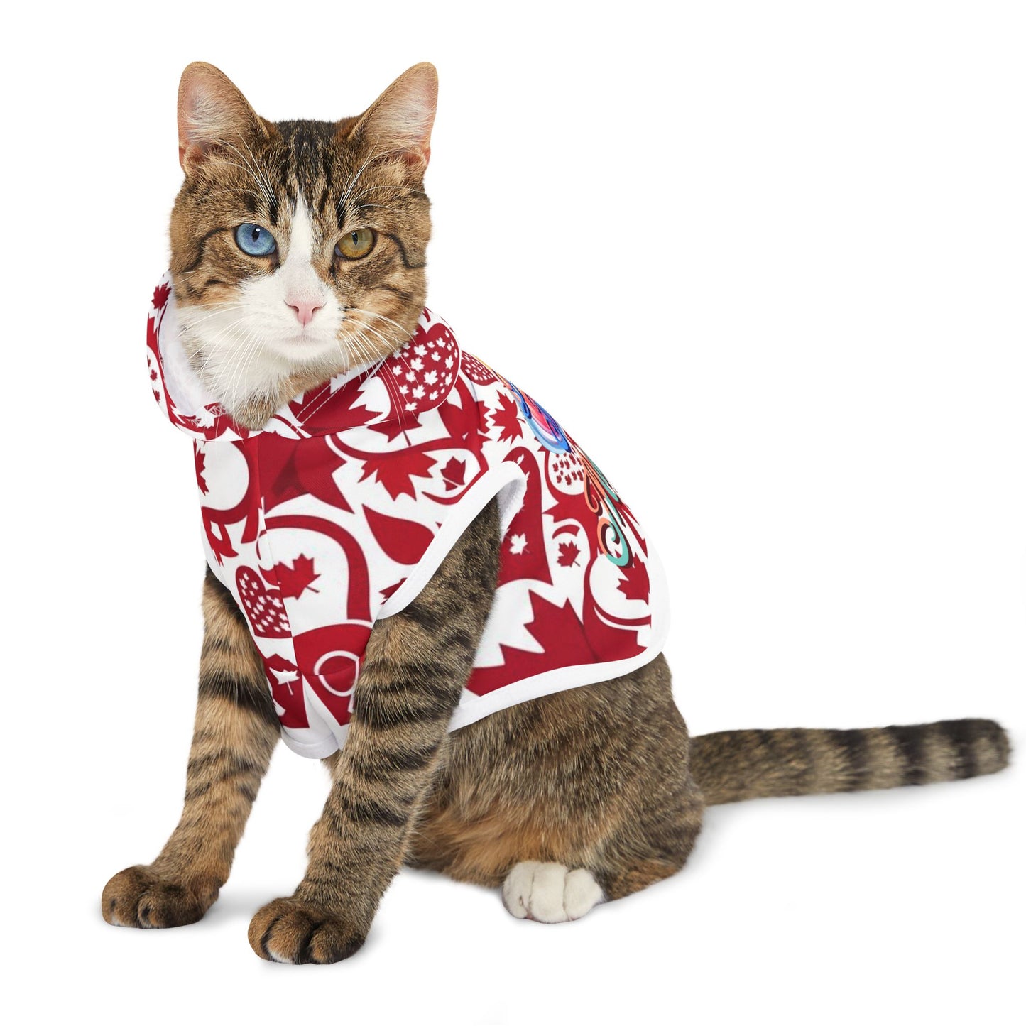 Maple Leaf Pet Hoodie - Cozy Canine Wear, Dog Hoodie, Canada Day Outfit, Seasonal Pet Apparel, Maple Pup Style, Cute Dog Fashion