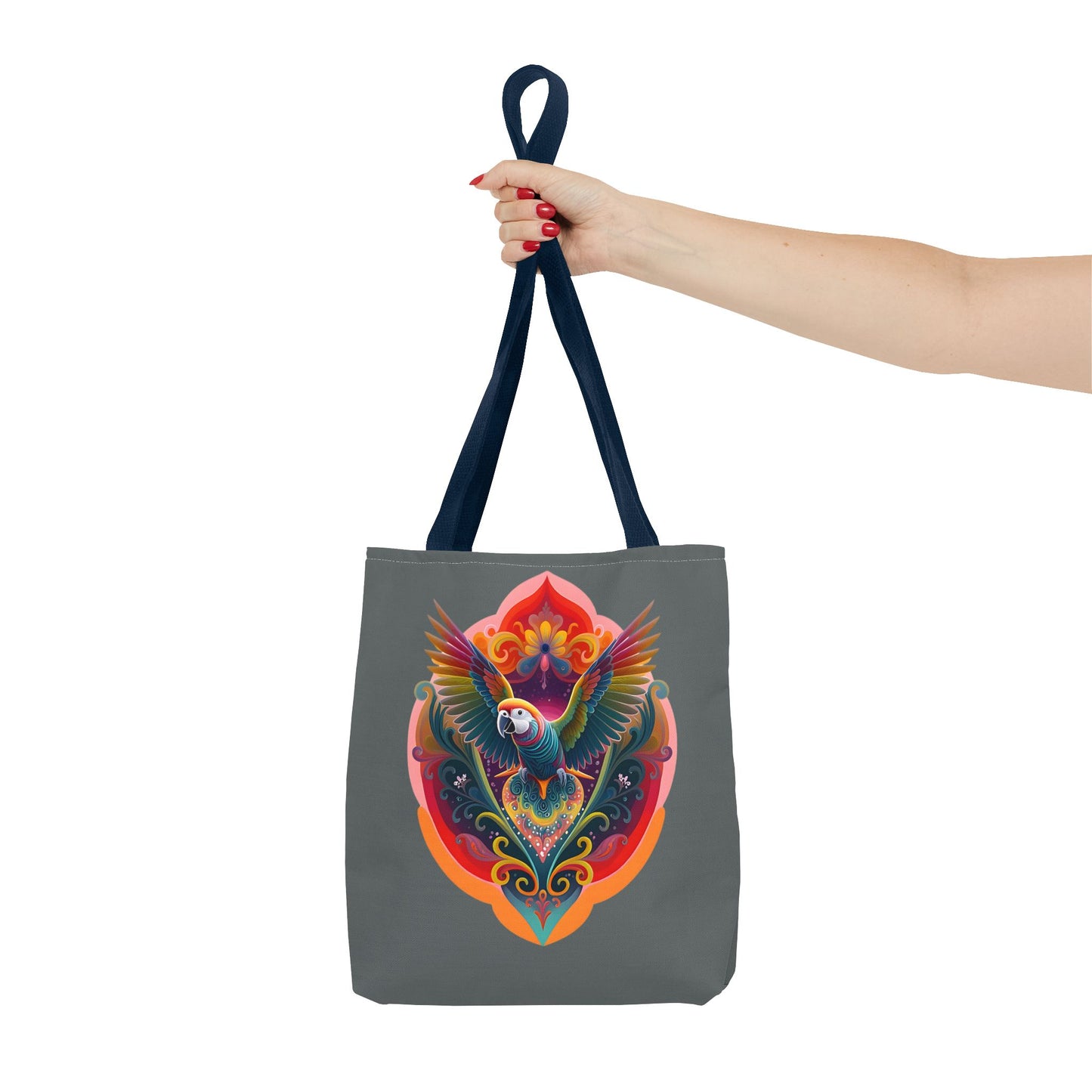 Colorful Parrot Tote Bag | Eco-Friendly Shopping Bag, Beach Tote, Art Print Bag, Gift for Bird Lovers, Fun Everyday Use