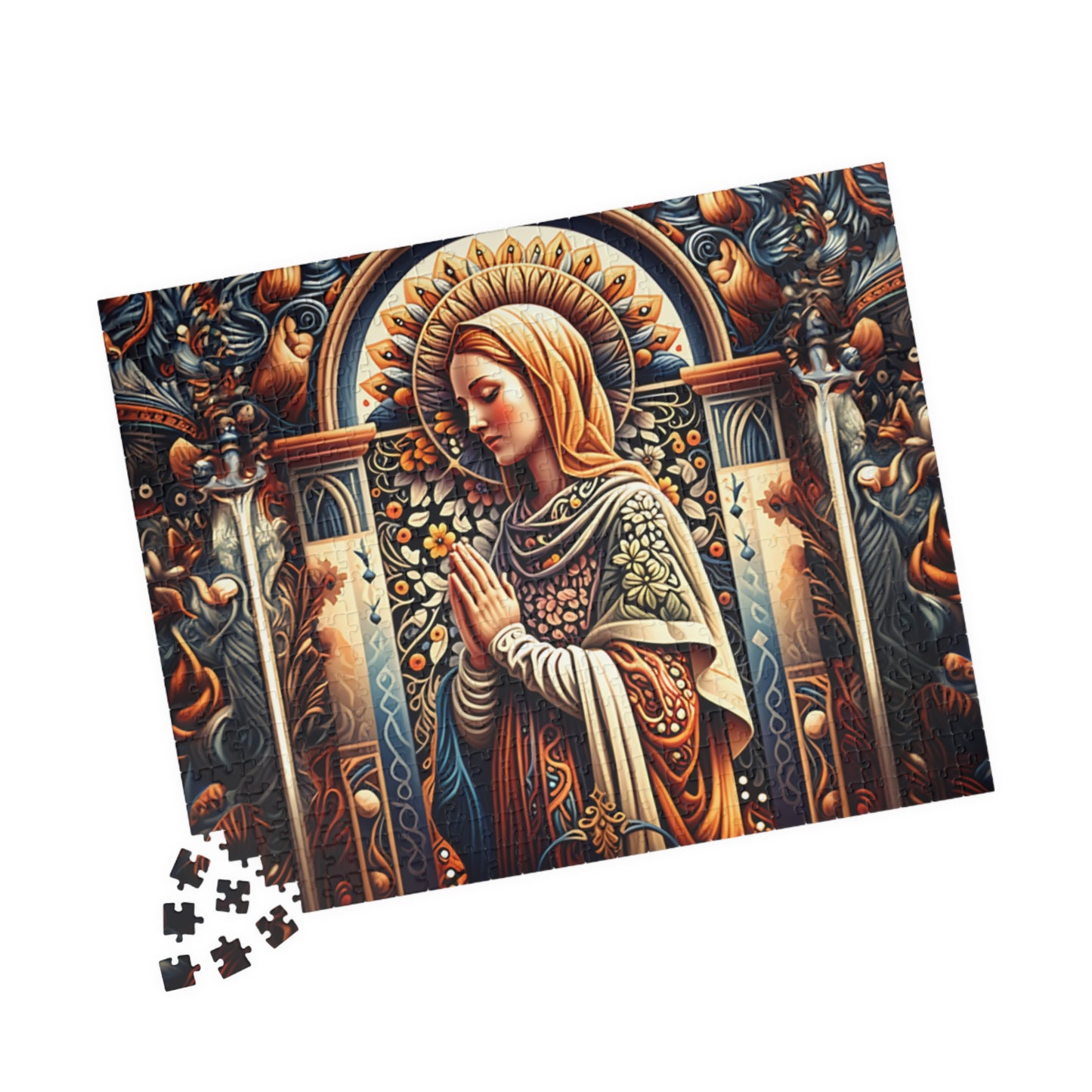 Puzzle of Serenity | Religious Art Puzzle, Jigsaw Puzzle for Meditation, Spiritual Gift, Home Decor, Mindfulness Activity