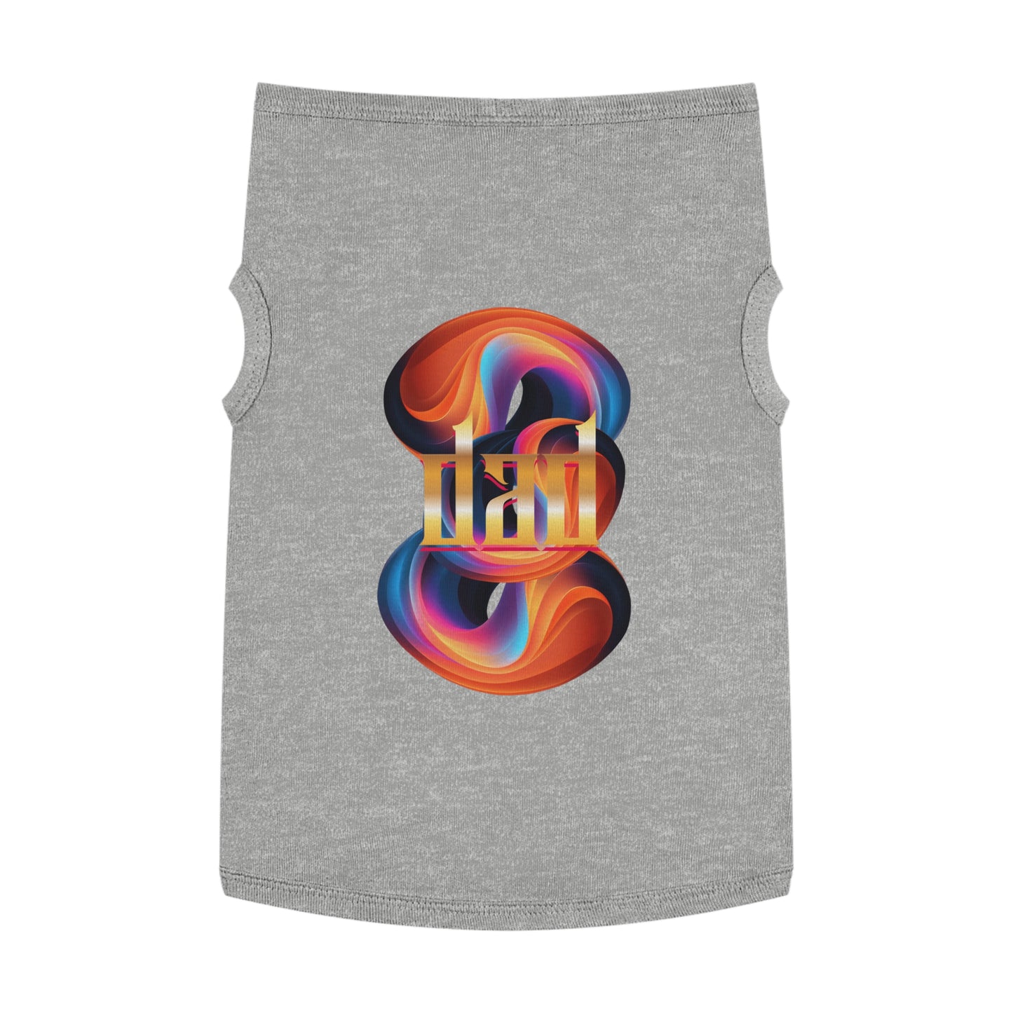 Vibrant Pet Tank Top with Colorful Design, Funny Pet Shirt, Dog Apparel, Cat Clothing, Pet Fashion, Summer Wear