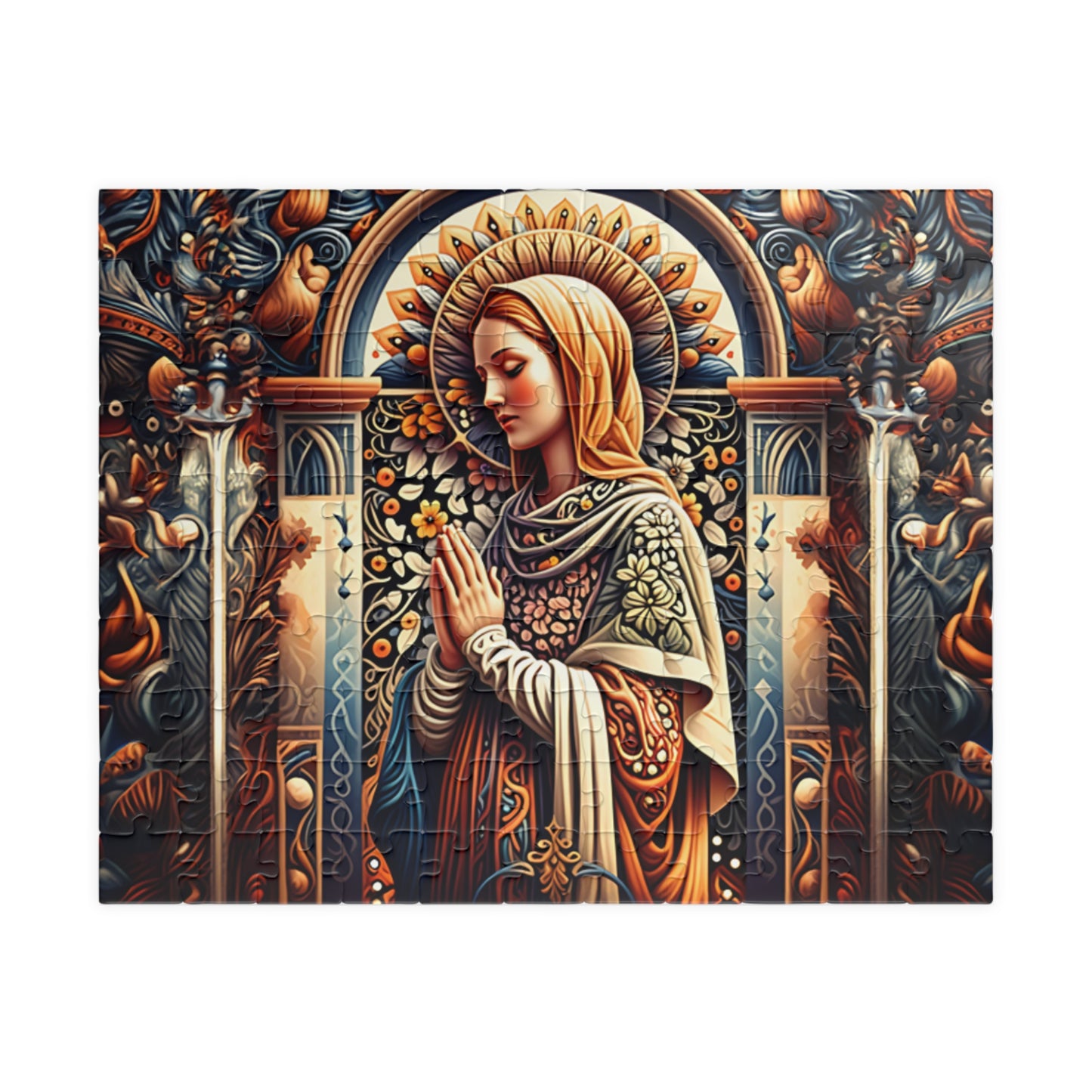 Puzzle of Serenity | Religious Art Puzzle, Jigsaw Puzzle for Meditation, Spiritual Gift, Home Decor, Mindfulness Activity