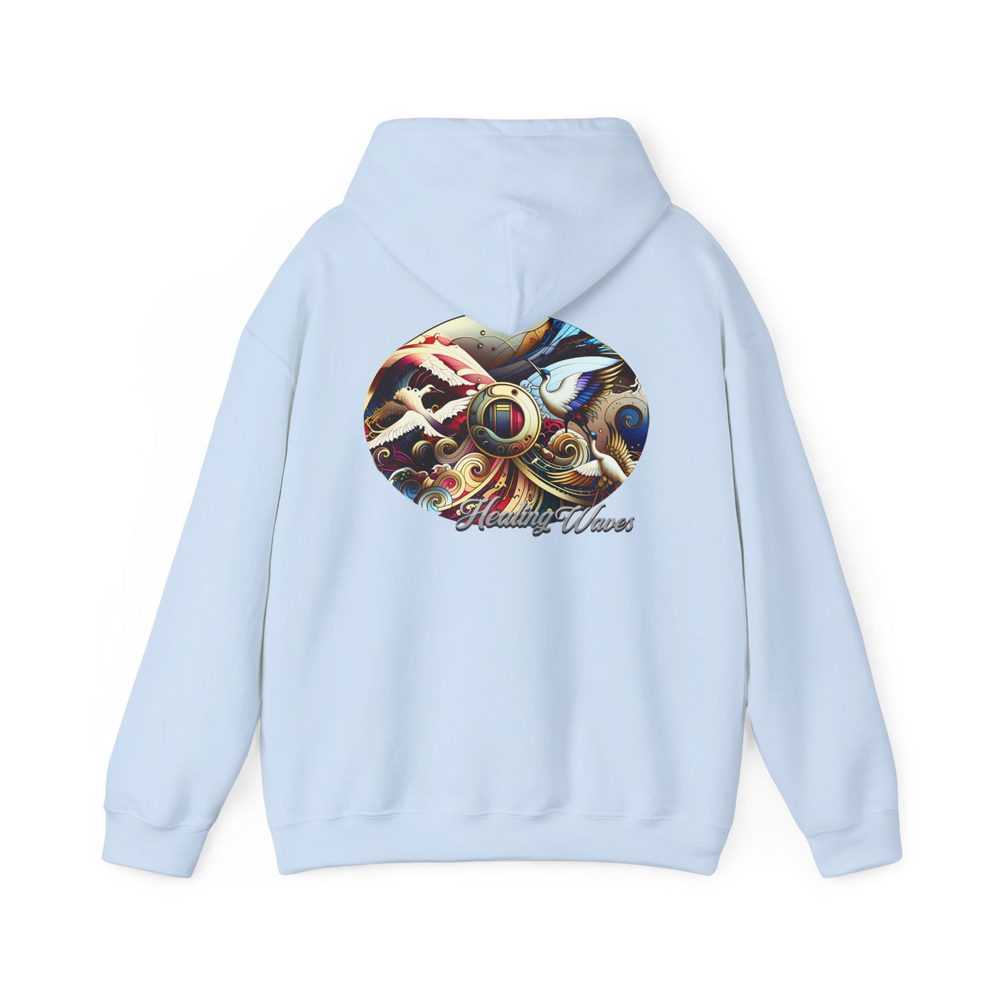 Artistic Unisex Heavy Blend Hoodie - Cozy Graphic Sweatshirt, Ideal for Casual Outfits, Unique Gifts, Streetwear Style, Comfortable Layering