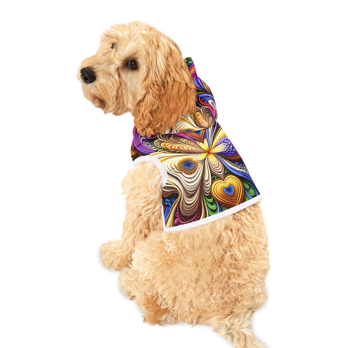 Vibrant Pet Hoodie for Stylish Dogs, Colorful Dog Sweater, Pet Fashion, Cozy Dog Attire, Ideal Gift for Dog Lovers