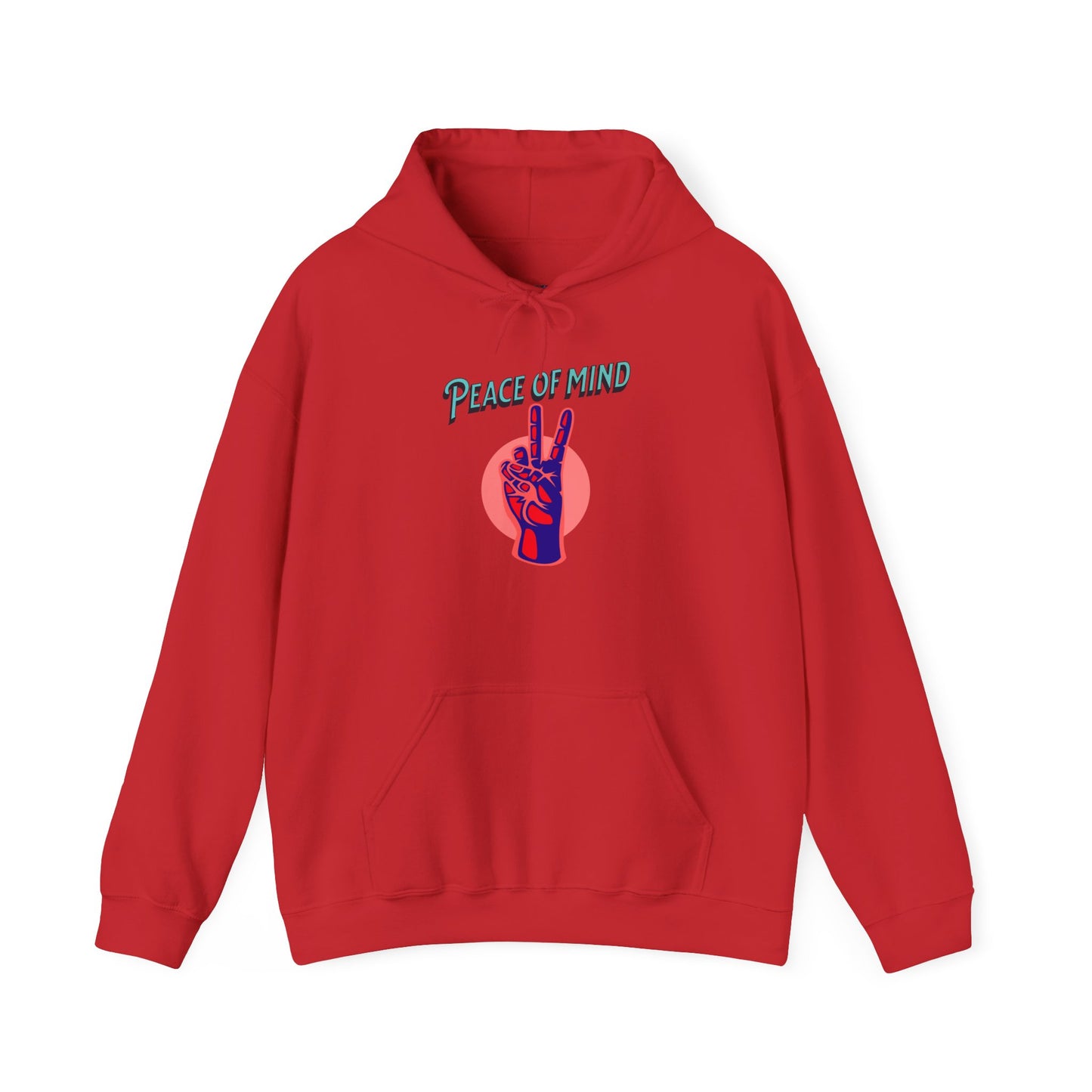 Peace of Mind Unisex Hooded Sweatshirt, Cozy Hoodie, Gift for Friends, Casual Wear, Comfortable Sweatshirt, Vibrant Design