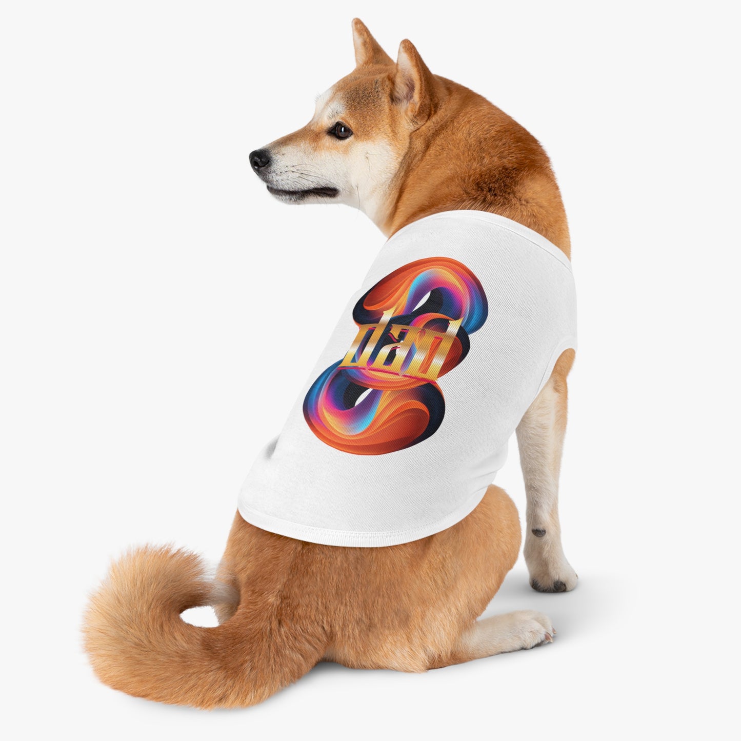 Vibrant Pet Tank Top with Colorful Design, Funny Pet Shirt, Dog Apparel, Cat Clothing, Pet Fashion, Summer Wear