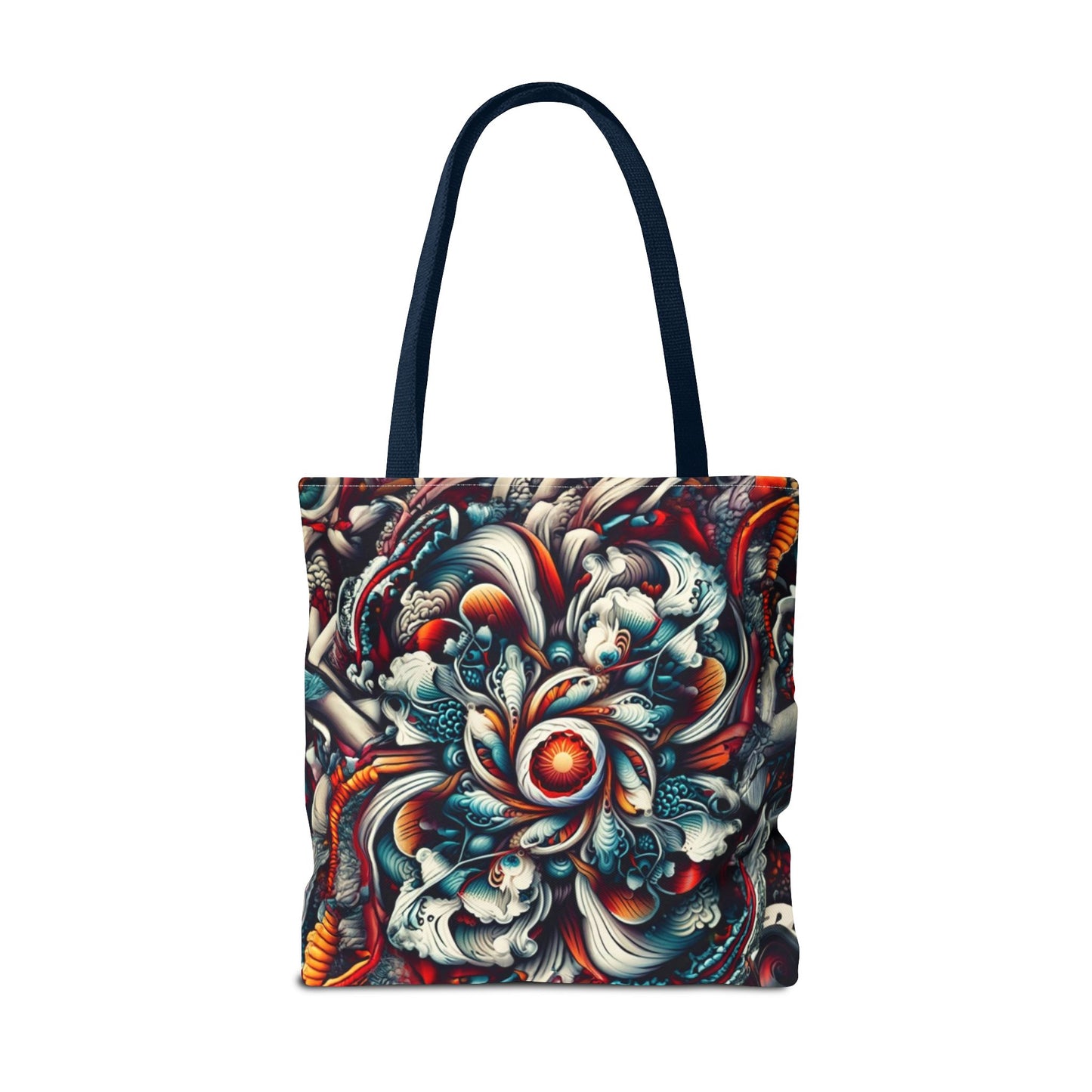 Artistic Tote Bag, Colorful Flower Design, Boho Style, Everyday Use, Eco-Friendly Gift, Travel Accessory