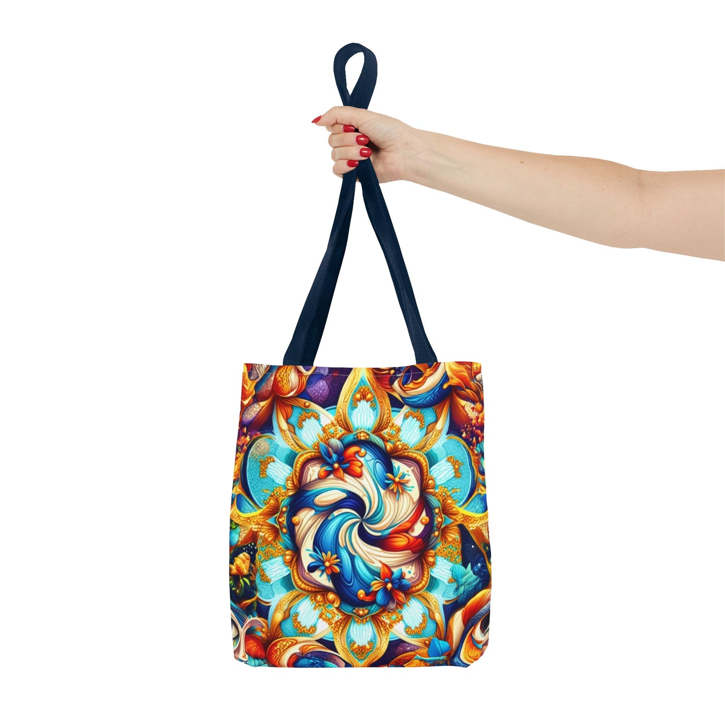 Vibrant Floral Tote Bag – Stylish Reusable Shopping Bag, Boho Beach Tote, Eco-Friendly Gift, Art-Inspired Carry-All
