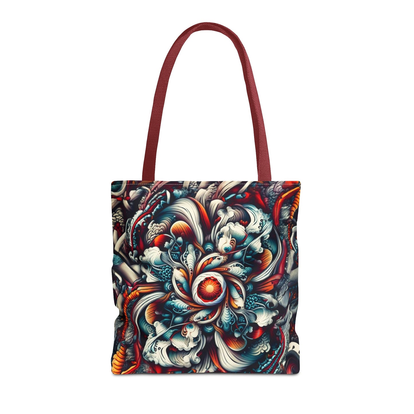 Artistic Tote Bag, Colorful Flower Design, Boho Style, Everyday Use, Eco-Friendly Gift, Travel Accessory