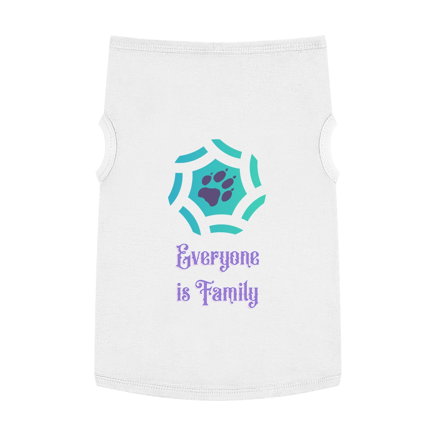 Cute Pet Tank Top - Everyone is Family Design | Dog Shirt, Cat Apparel, Pet Gift, Family Pet Look, Summer Wear