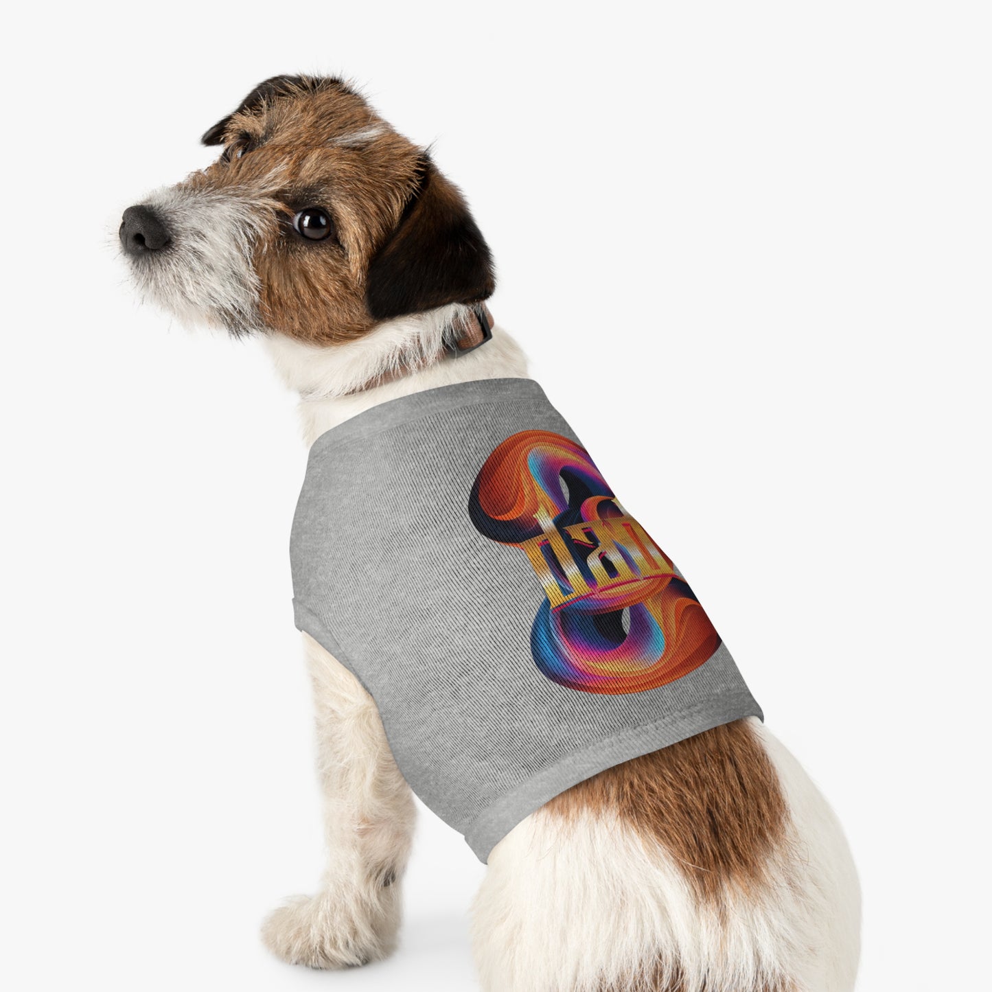 Vibrant Pet Tank Top with Colorful Design, Funny Pet Shirt, Dog Apparel, Cat Clothing, Pet Fashion, Summer Wear