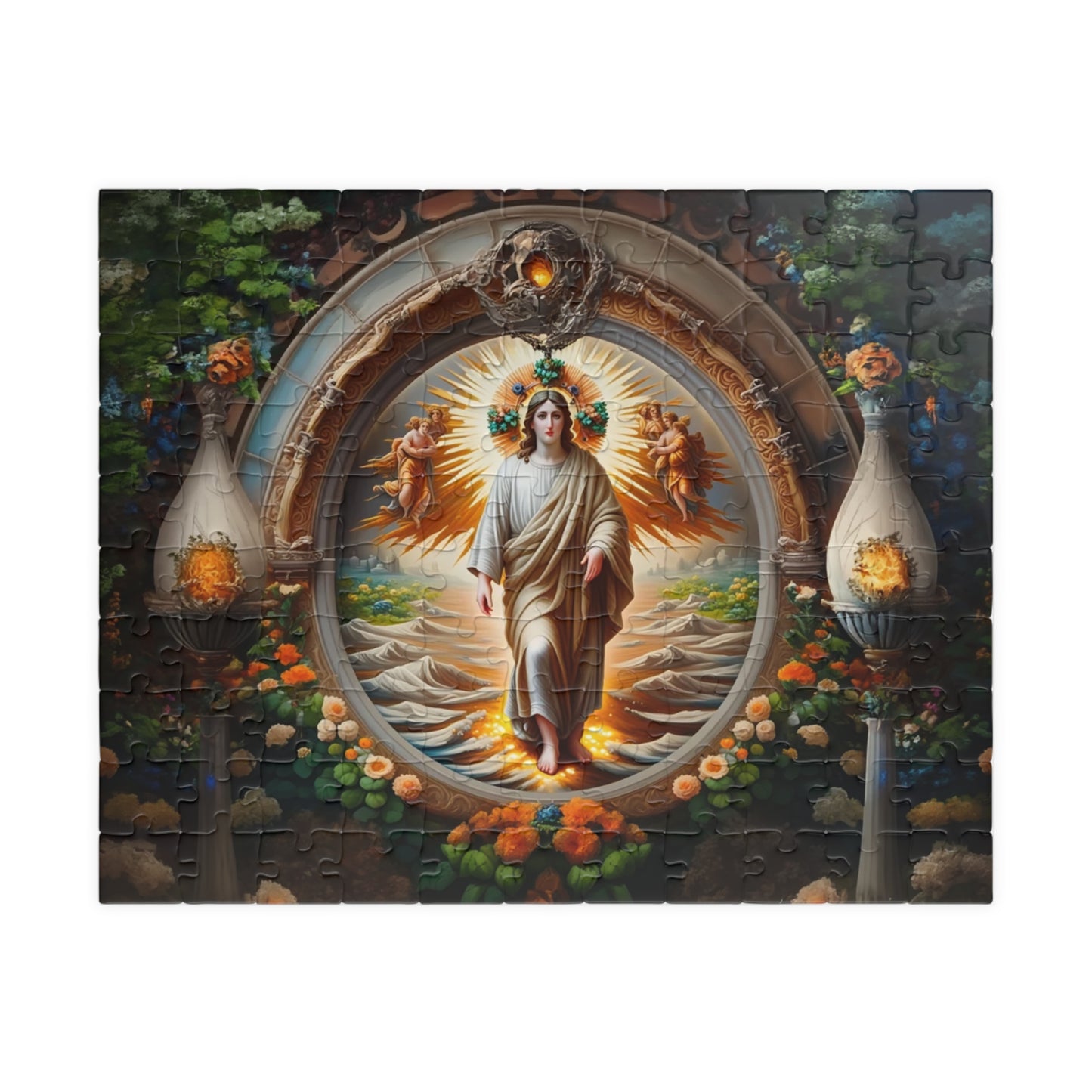 Spiritual Art Puzzle – 110, 252, 520, 1014-Pieces, Puzzle Gift, Meditation Decor, Mindfulness Activity, Unique Home Decor
