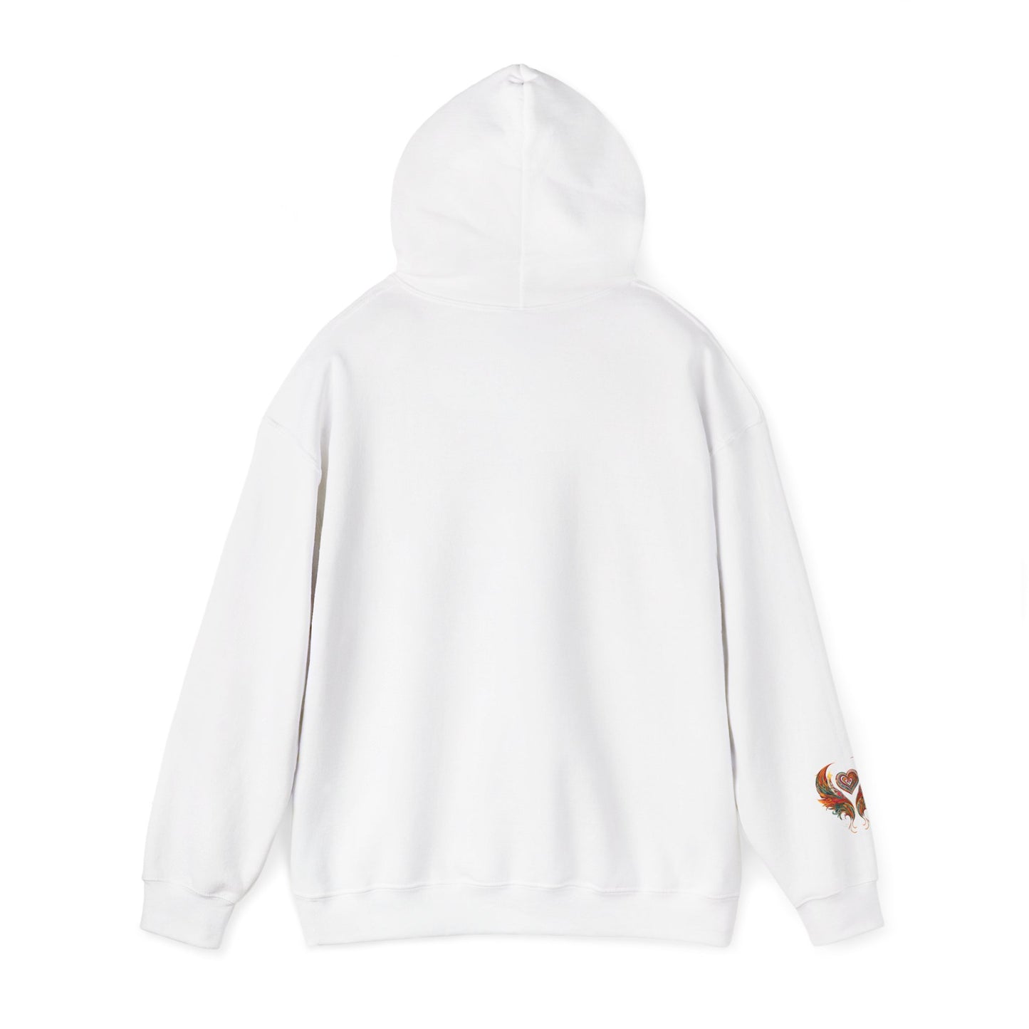 Colorful Heart Design Hooded Sweatshirt, Cozy Sweatshirt, Unisex Pullover, Gift for Him, Gift for Her, Casual Wear, Layering Essentials