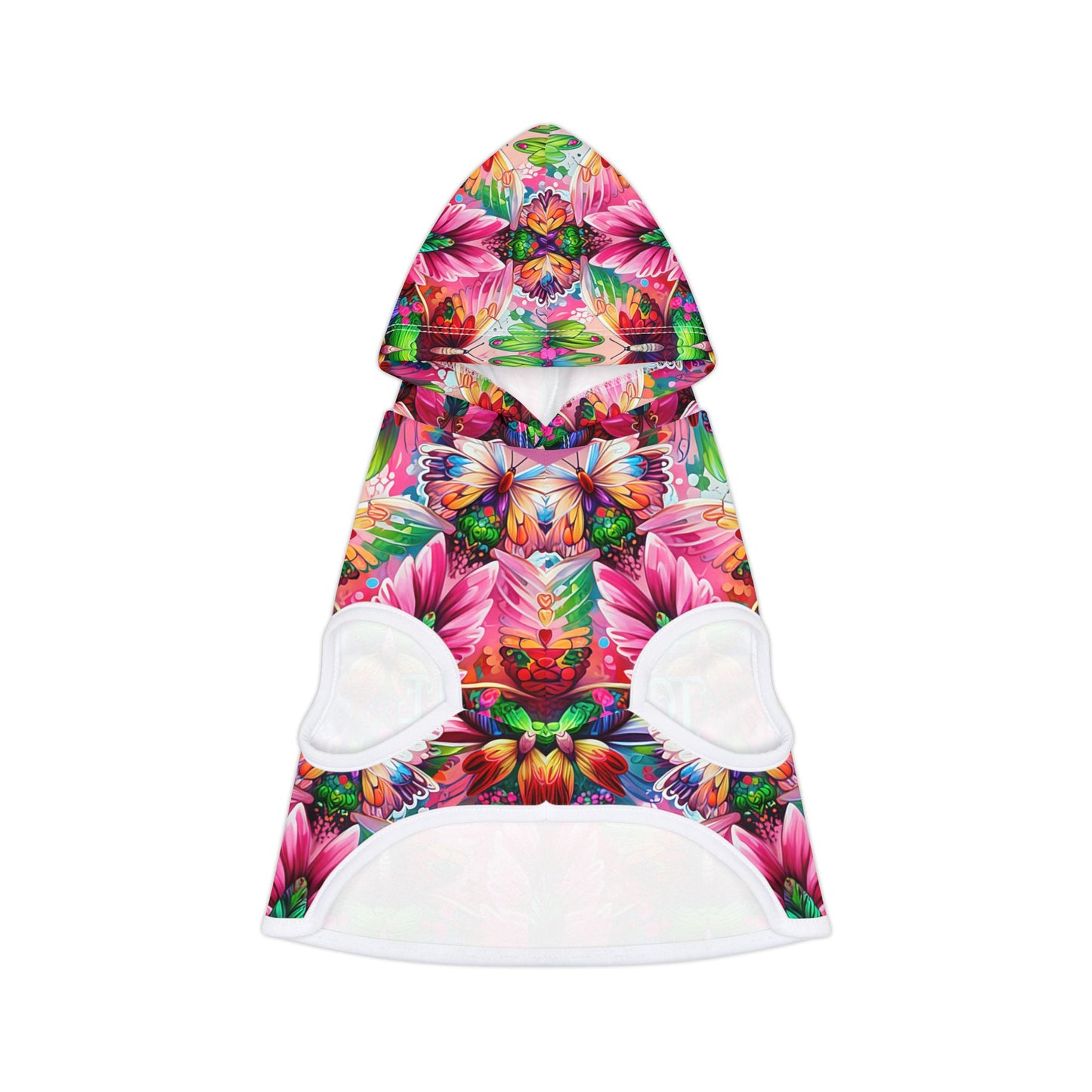 Vibrant Floral Pet Hoodie - Too Cute to Handle, Dog Apparel, Stylish Pet Clothing, Warm Hoodie for Pets, Unique Dog Gifts