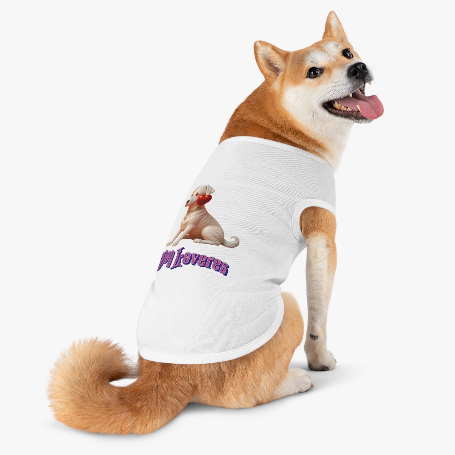 Cute Pet Tank Top for Dog Lovers, Dog Apparel, Valentine's Day Gift, Puppy Fashion, Pet Outfit, Dog Tank