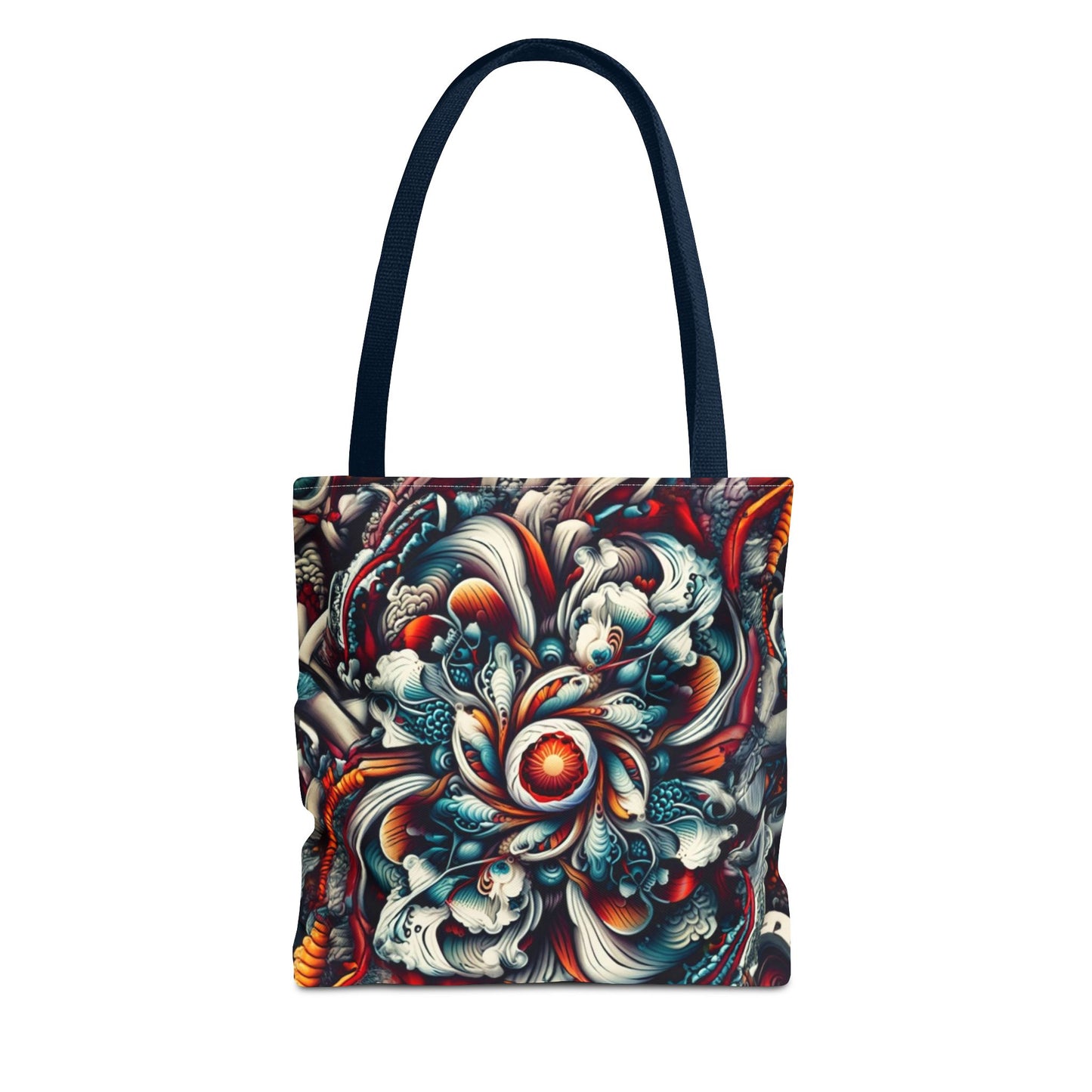 Artistic Tote Bag, Colorful Flower Design, Boho Style, Everyday Use, Eco-Friendly Gift, Travel Accessory
