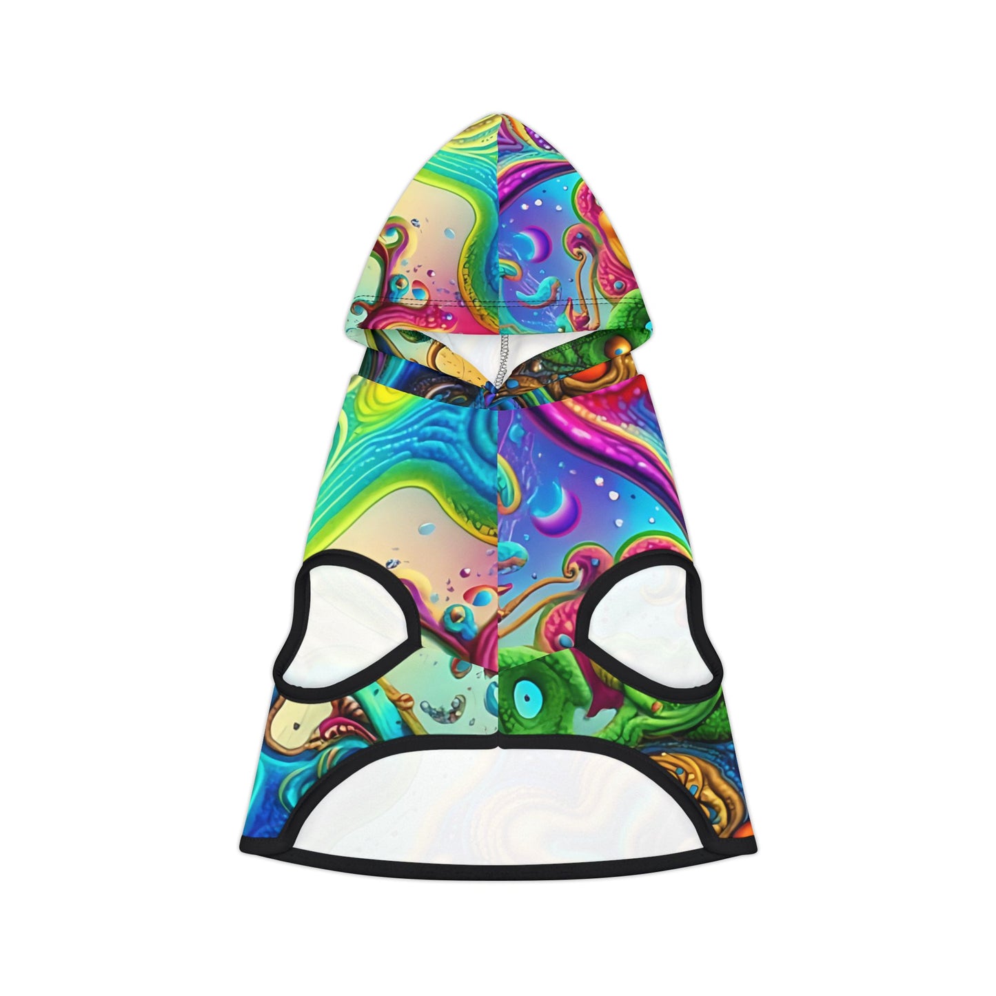 Colorful Pet Hoodie, Cozy Pet Apparel, Dog or Cat Sweater, Vibrant Pet Clothing for Holiday Gift, Unique Pet Fashion