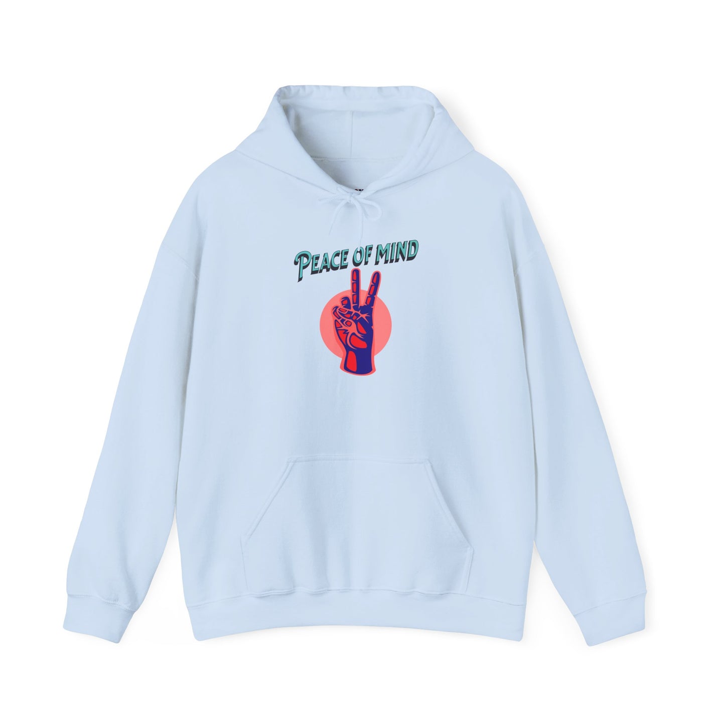 Peace of Mind Unisex Hooded Sweatshirt, Cozy Hoodie, Gift for Friends, Casual Wear, Comfortable Sweatshirt, Vibrant Design