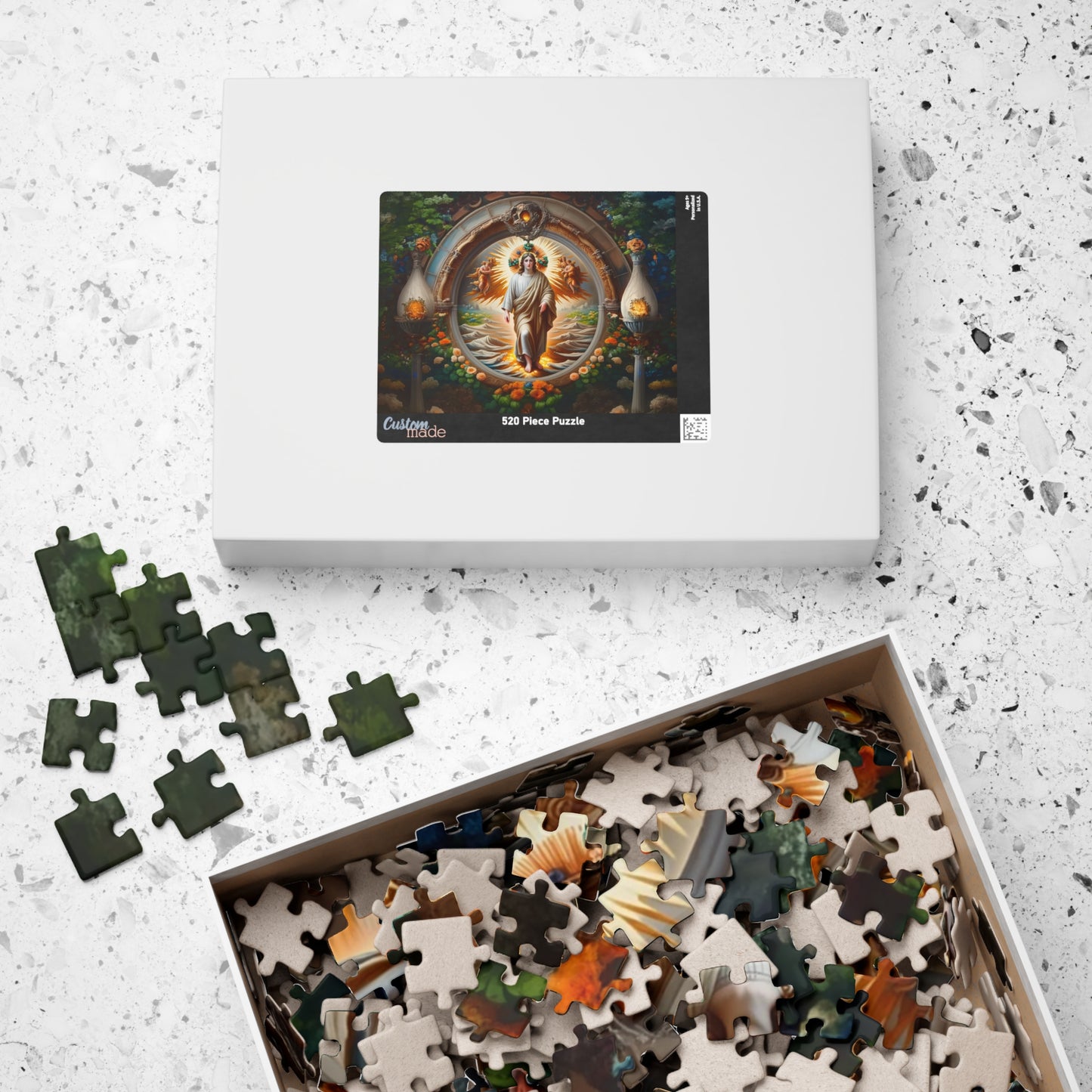 Spiritual Art Puzzle – 110, 252, 520, 1014-Pieces, Puzzle Gift, Meditation Decor, Mindfulness Activity, Unique Home Decor