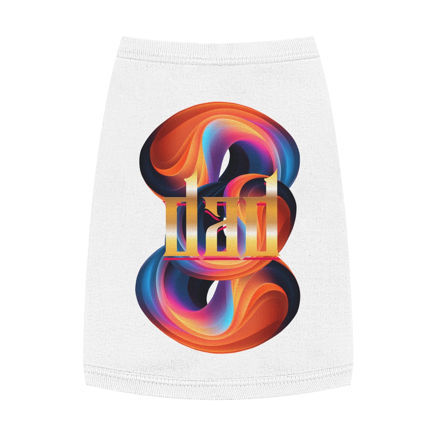 Vibrant Pet Tank Top with Colorful Design, Funny Pet Shirt, Dog Apparel, Cat Clothing, Pet Fashion, Summer Wear