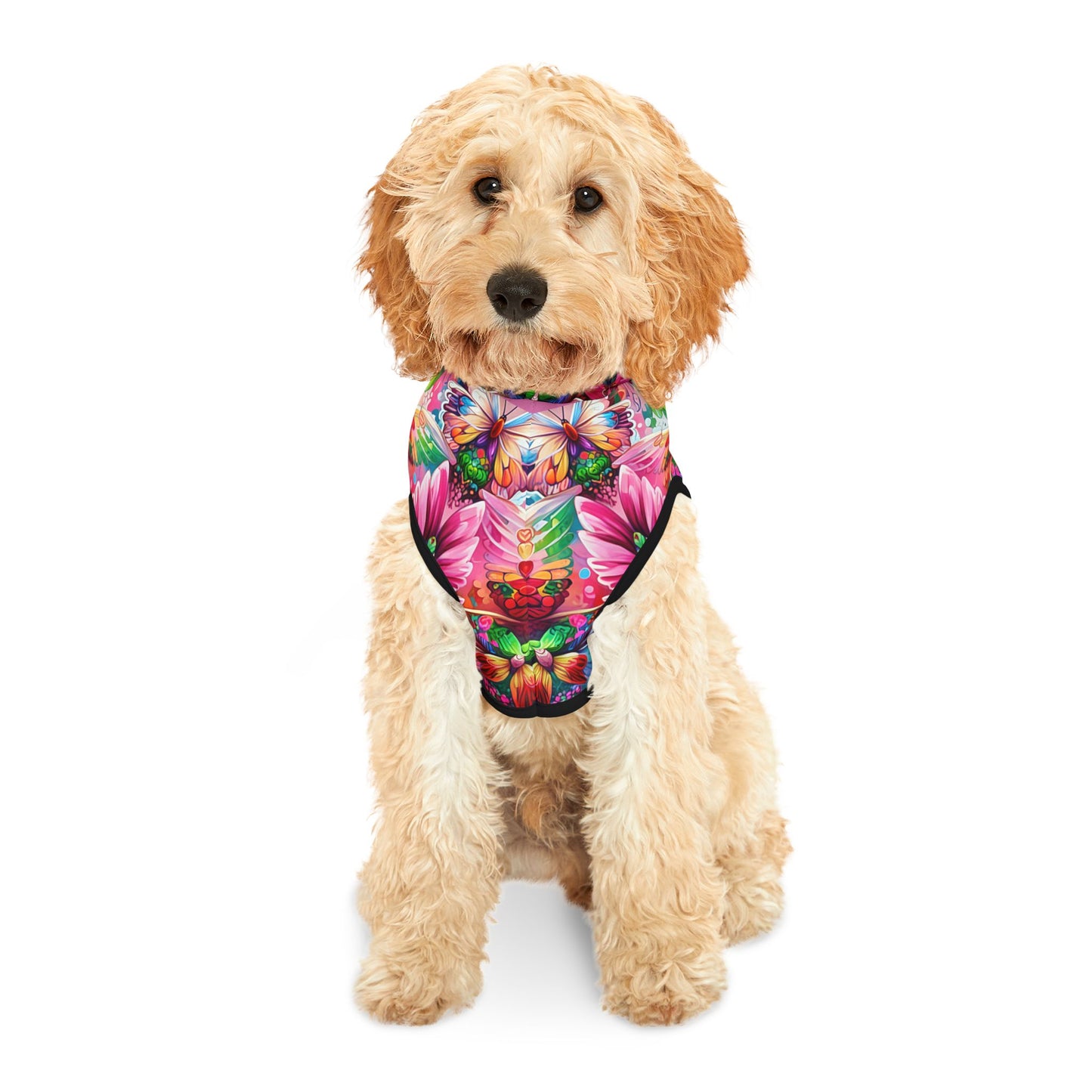 Vibrant Floral Pet Hoodie - Too Cute to Handle, Dog Apparel, Stylish Pet Clothing, Warm Hoodie for Pets, Unique Dog Gifts