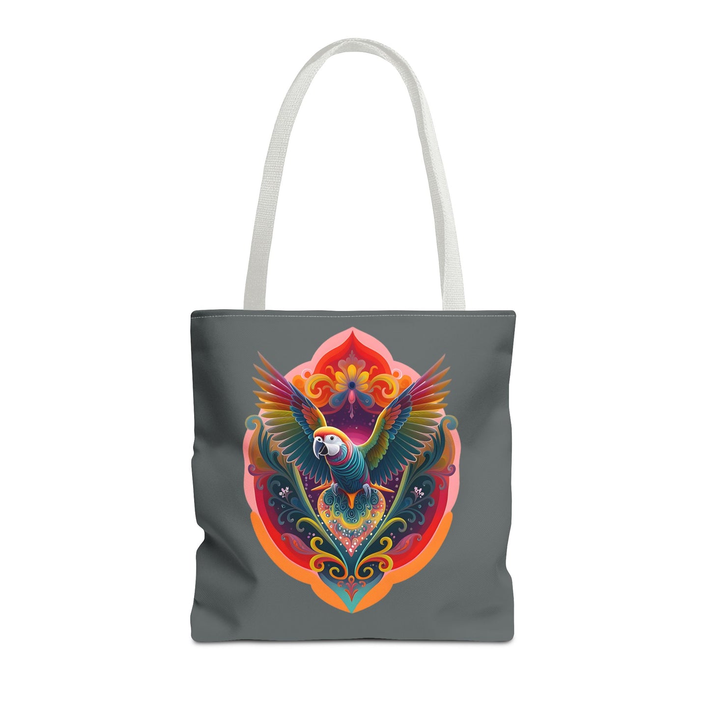 Colorful Parrot Tote Bag | Eco-Friendly Shopping Bag, Beach Tote, Art Print Bag, Gift for Bird Lovers, Fun Everyday Use