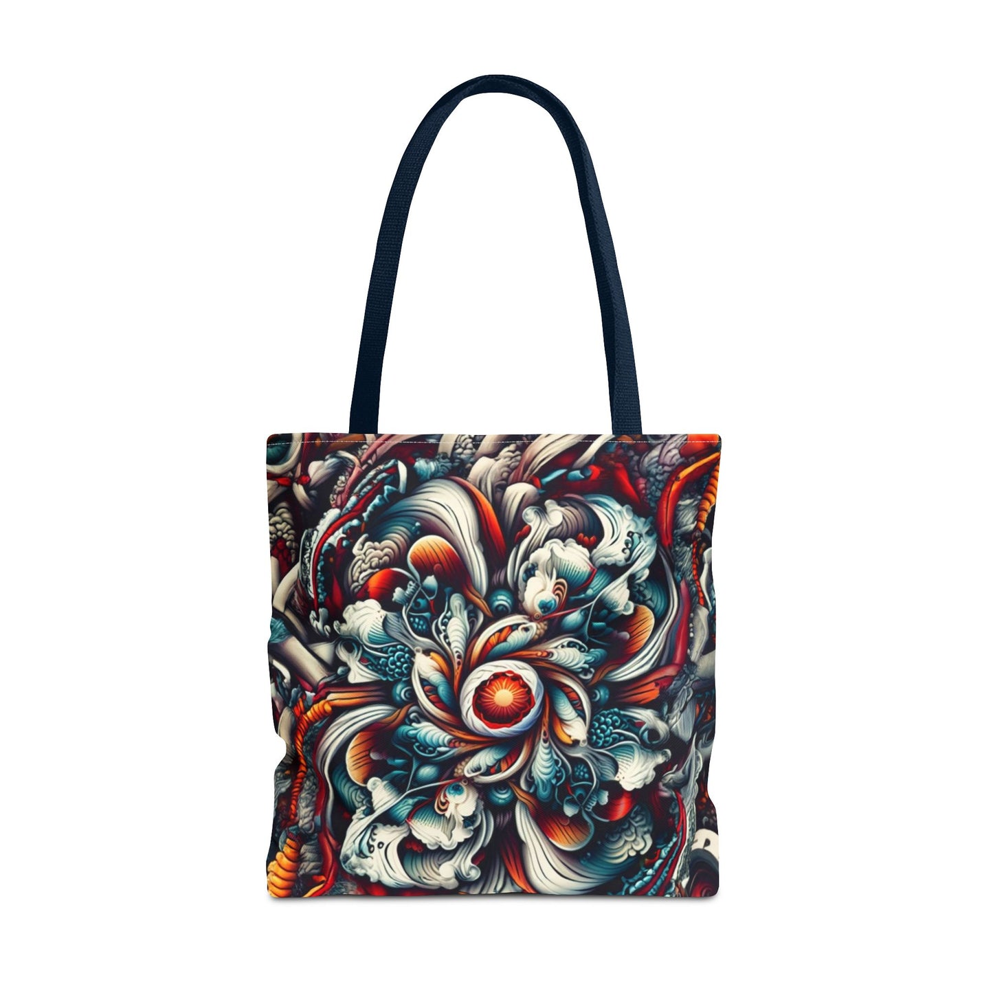 Artistic Tote Bag, Colorful Flower Design, Boho Style, Everyday Use, Eco-Friendly Gift, Travel Accessory