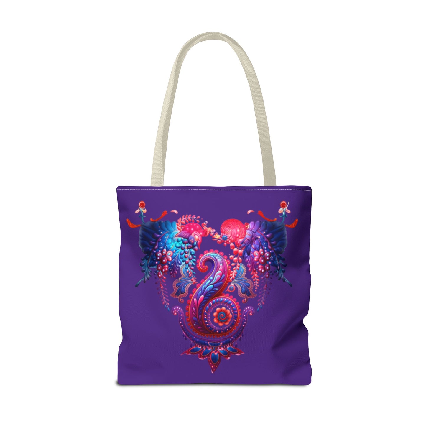 Vibrant Bohemian Tote Bag, Colorful Shopping Bag, Artistic Beach Tote, Eco-Friendly Canvas Bag, Gifts for Art Lovers, Festival Essential
