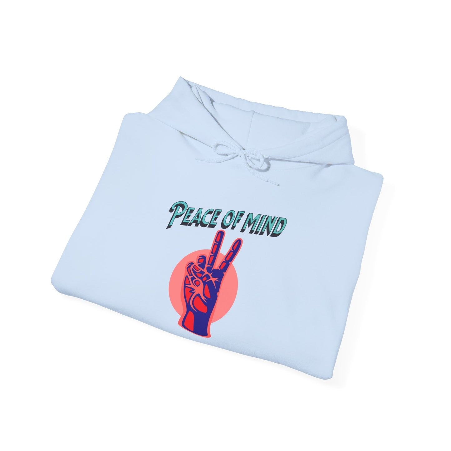 Peace of Mind Unisex Hooded Sweatshirt, Cozy Hoodie, Gift for Friends, Casual Wear, Comfortable Sweatshirt, Vibrant Design