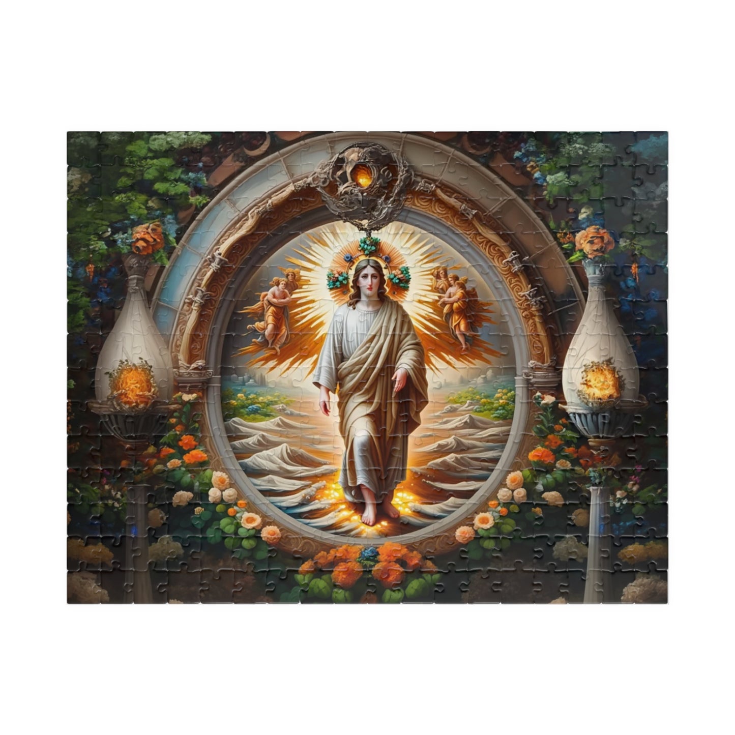 Spiritual Art Puzzle – 110, 252, 520, 1014-Pieces, Puzzle Gift, Meditation Decor, Mindfulness Activity, Unique Home Decor