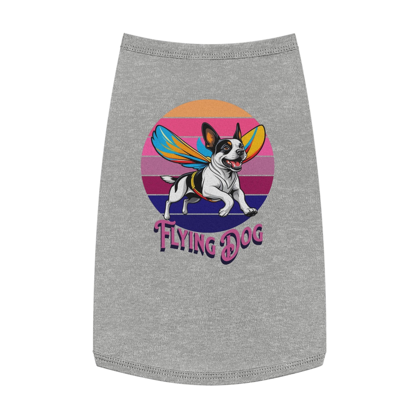 Fly High Pet Tank Top Dogs, Summer Dog Apparel, Cute Dog Shirt, Pet Gift for Dog Lovers, Perfect for Dog Parties