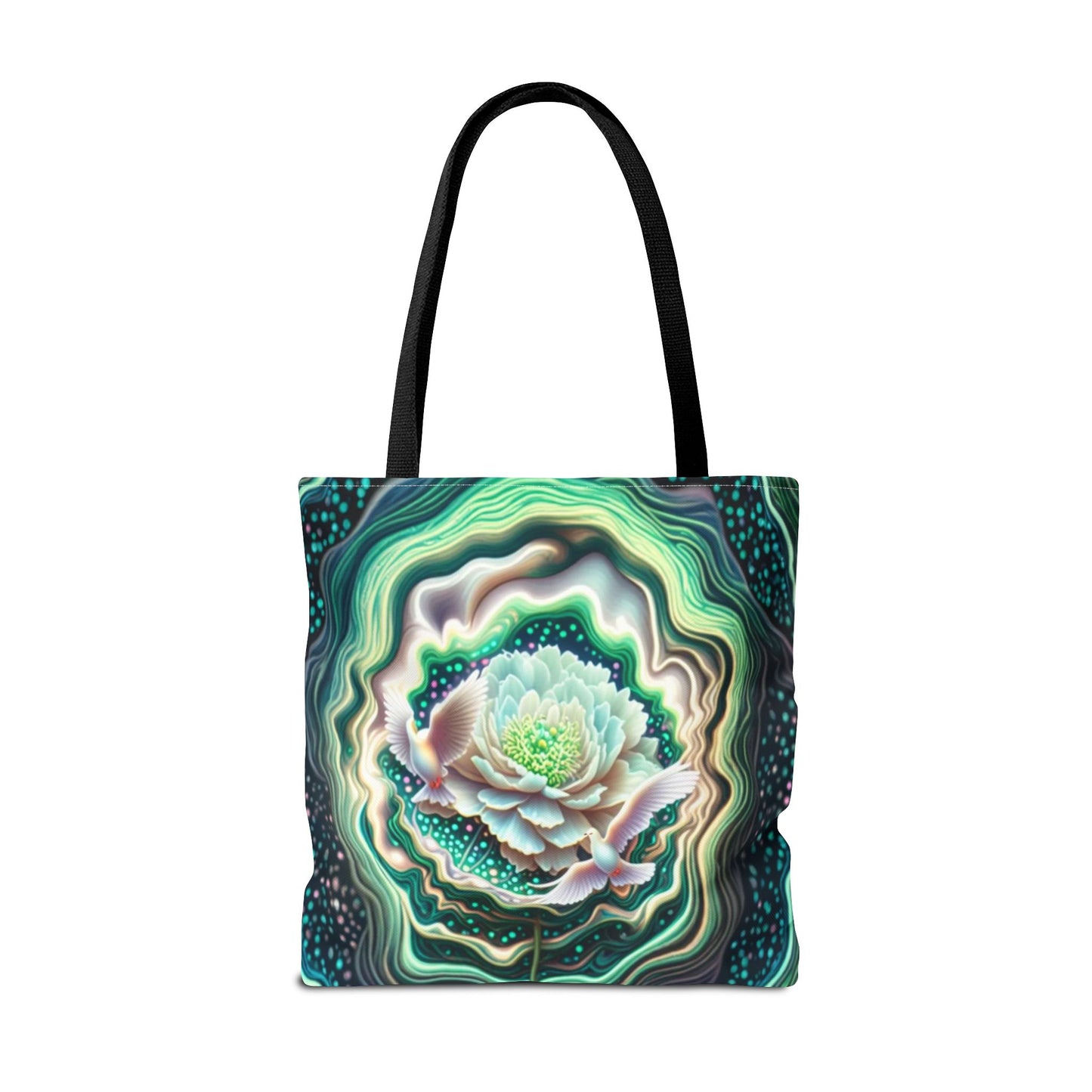 Floral Pattern Tote Bag, Eco-Friendly Shopping Bag, Art Tote, Gift for Mom, Beach Bag, Boho Flower Bag