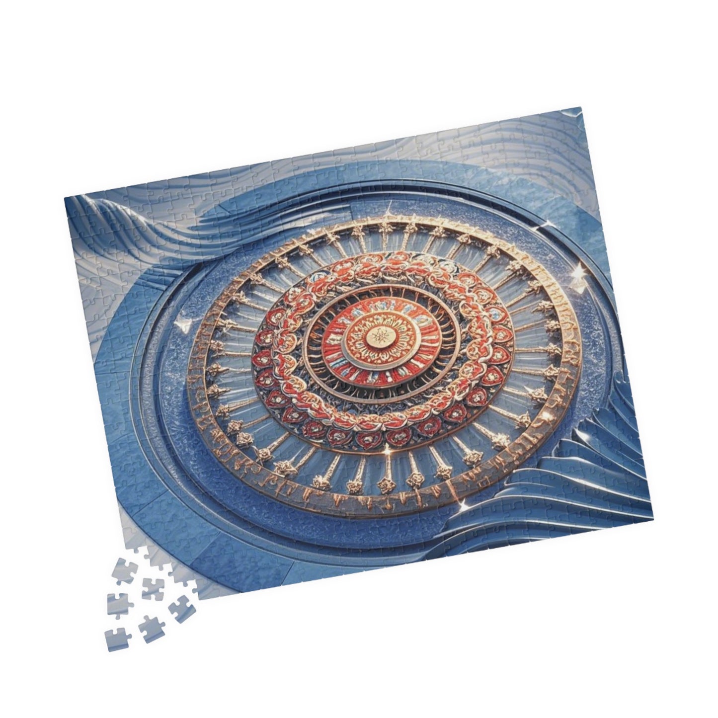 Intricate Mandala Puzzle - Mindful Fun, Home Decor, Gift for Puzzle Lovers, Family Activity, Meditation Aid