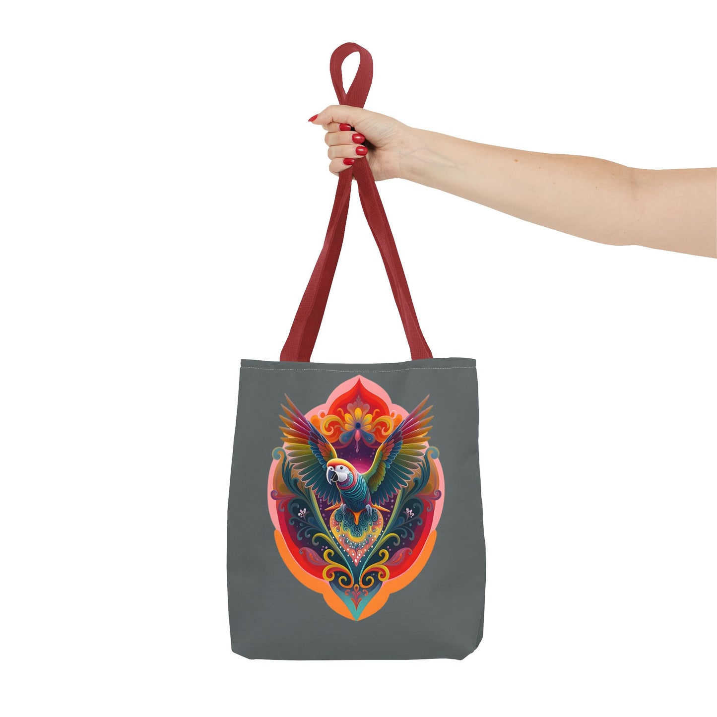 Colorful Parrot Tote Bag | Eco-Friendly Shopping Bag, Beach Tote, Art Print Bag, Gift for Bird Lovers, Fun Everyday Use